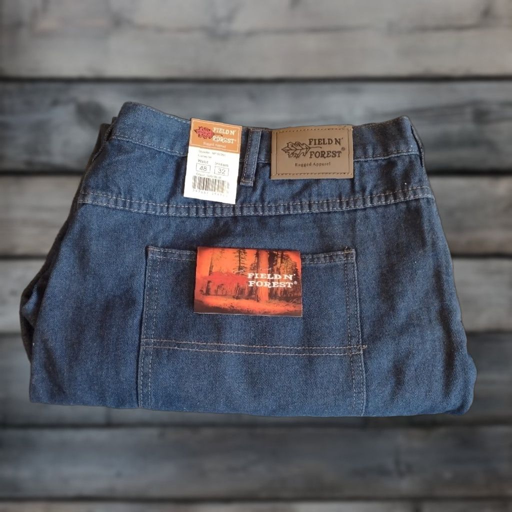 Denime VINTAGE Field & Forest Men Jeans Size 48x32 Dark Wash Denim Bootcut 5-Pocket Size US 32 / EU 48 - 1 Thumbnail