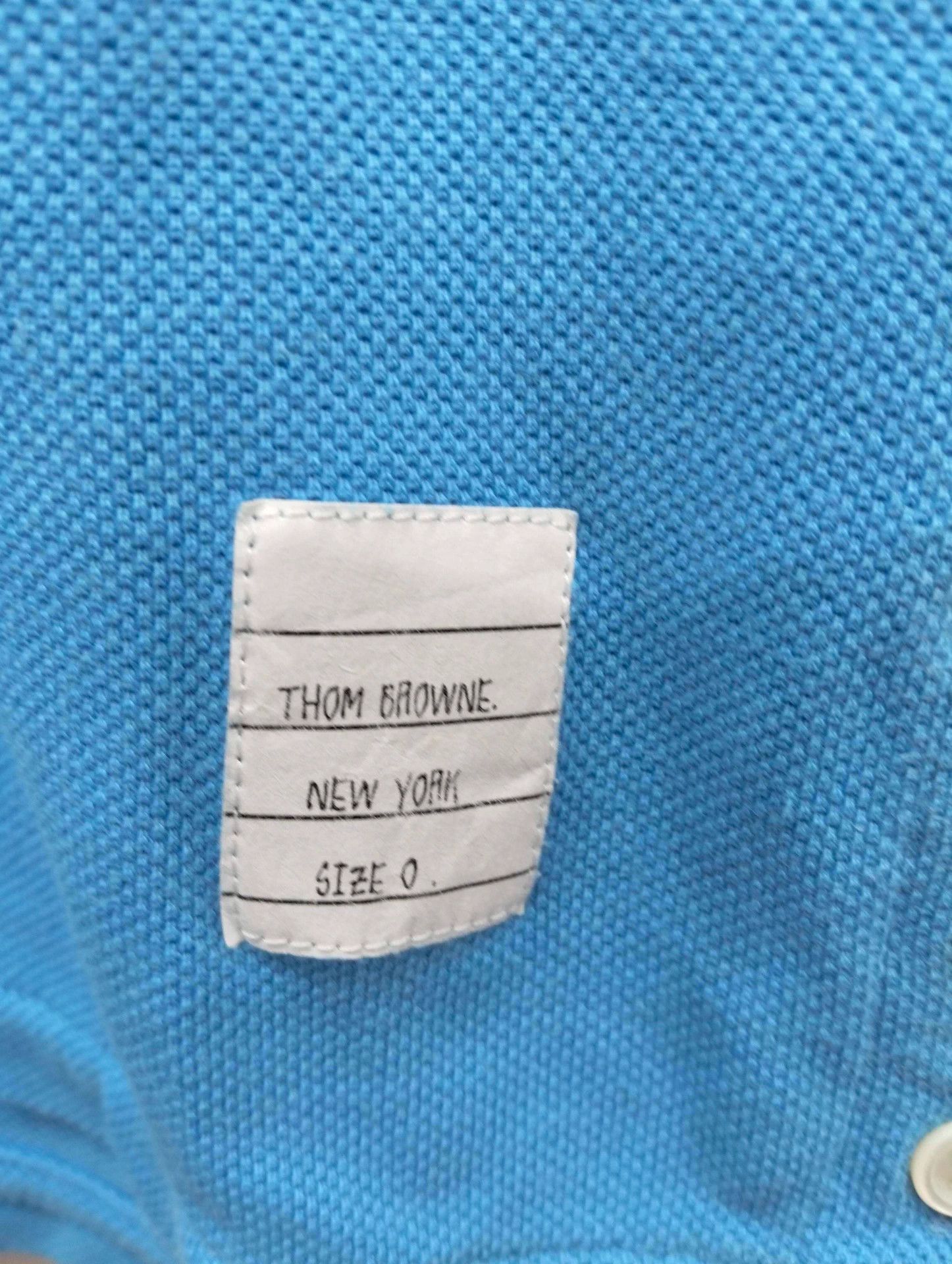 Thom Browne THOM BROWNE Blue Back Stripe Short-Sleeve 0 Size XS / US 0-2 / IT 36-38 - 5 Thumbnail