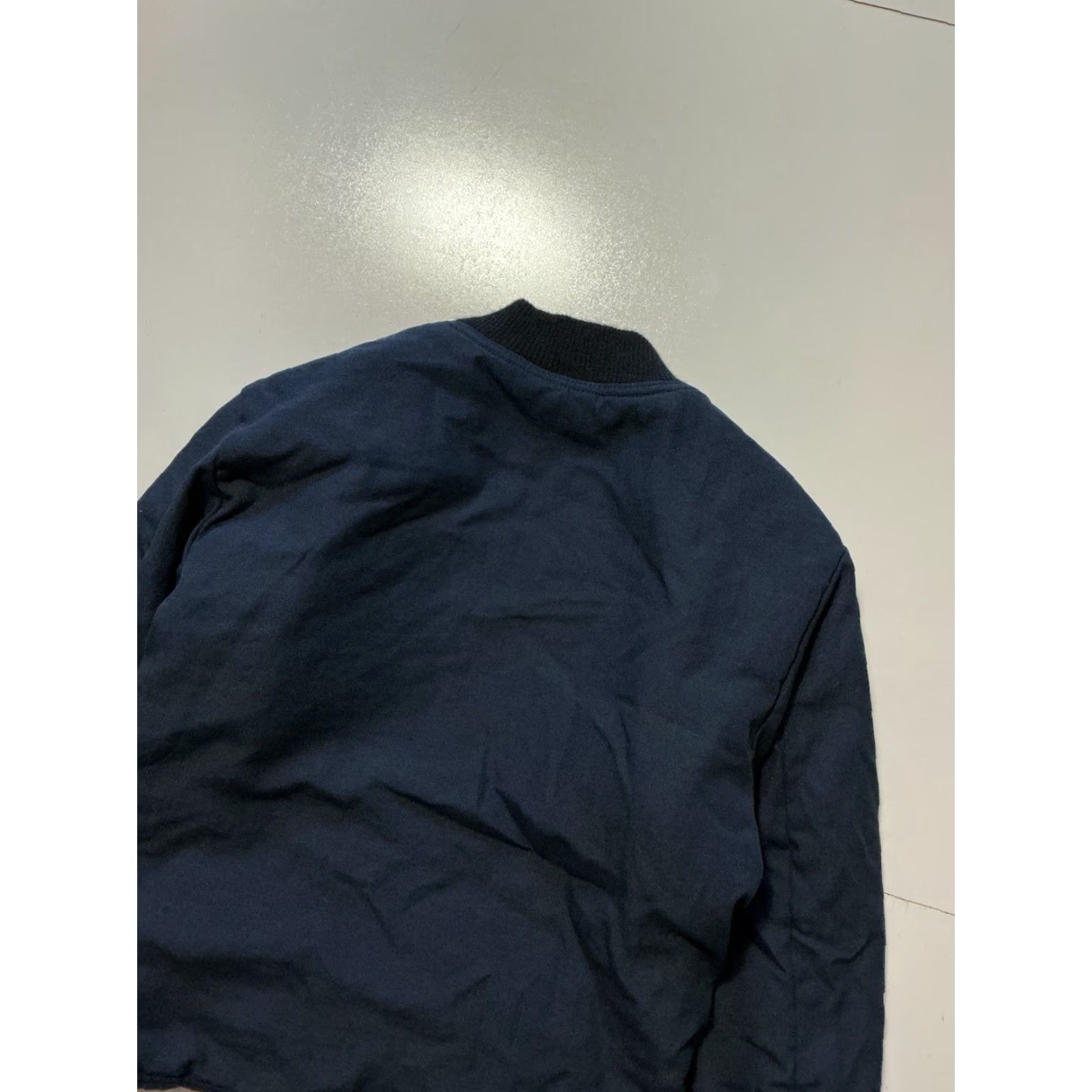 Vintage VINTAGE Bulwark Jacket Nomex IIIA Flame Resistant Chevron Navy Blue Sleeve Liner Size S Mens Blue Jacket Size US S / EU 44-46 / 1 - 6 Thumbnail