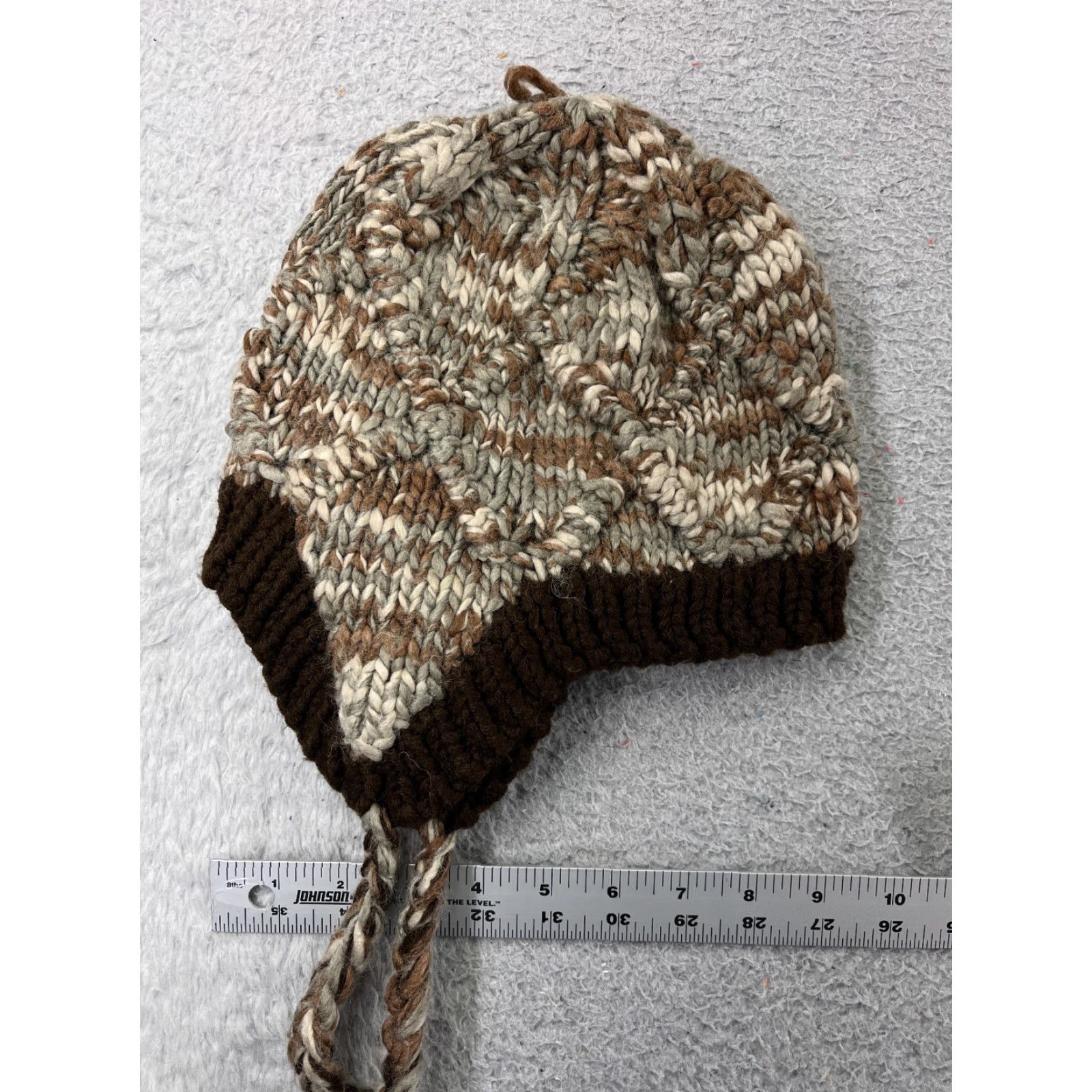 Vintage San Diego Hat Co Beanie Hat Womens One Size Brown Ear Flaps Wool Acrylic Blend Size ONE SIZE - 3 Thumbnail