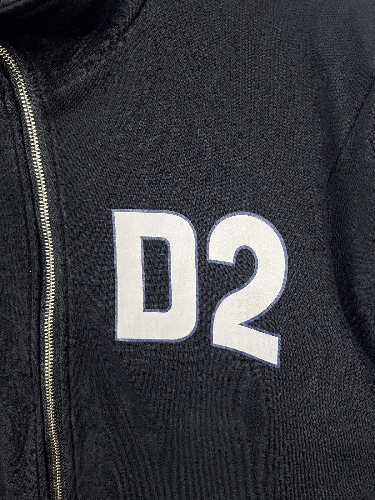 Dsquared2 Dsquared2 Zip Up Sweatshirt Black Faded tracktop big logo Size US M / EU 48-50 / 2 - 9 Thumbnail