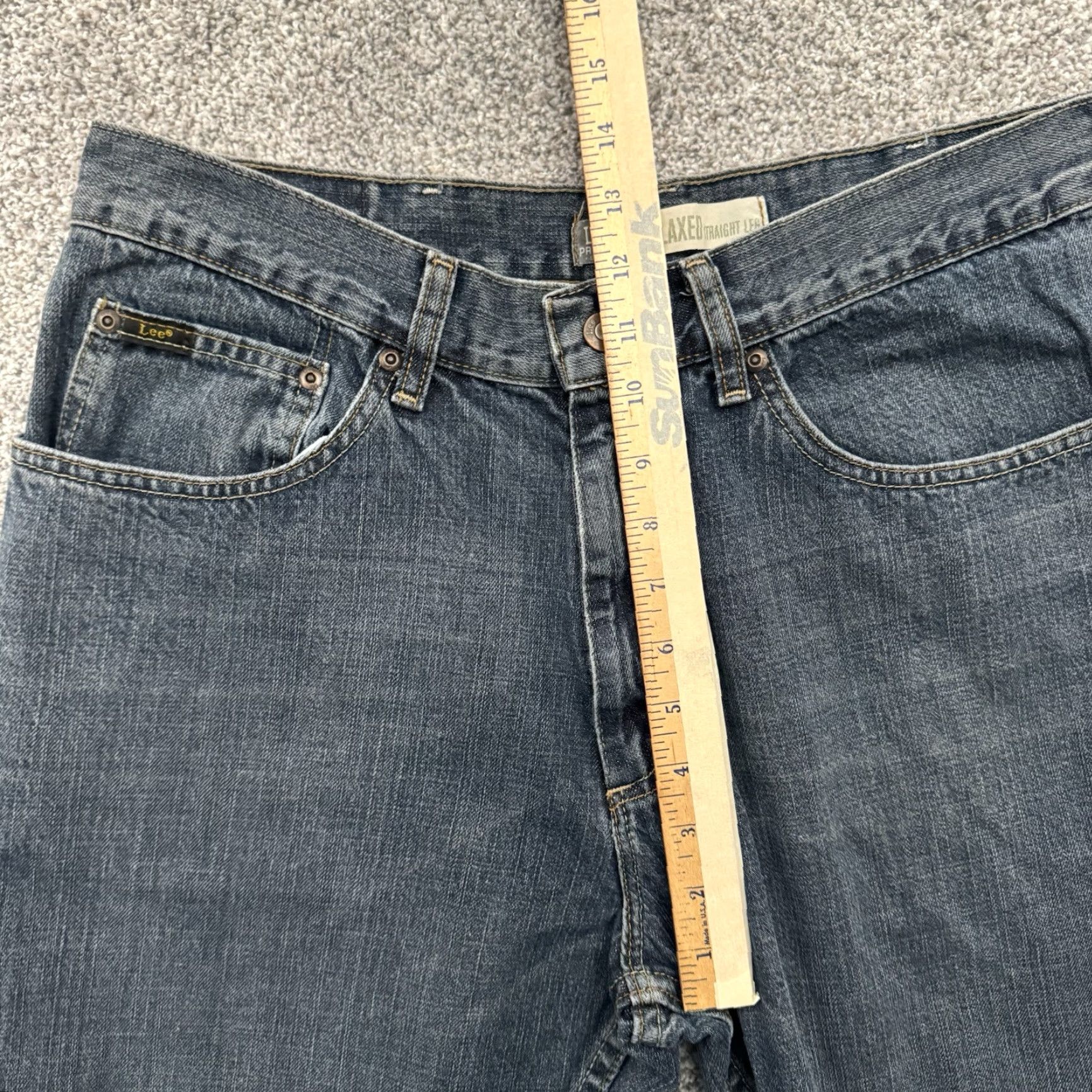 Lee Lee Jeans Mens 36x30 Jeans Relaxed Straight Leg City Grunge Y2K Inspired Size US 36 / EU 52 - 5 Thumbnail