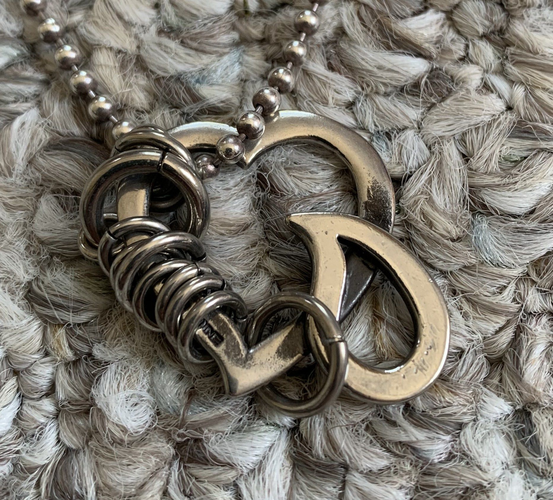 Jam Home Made × Number (N)ine FW03 Number (N)ine Crying Heart Sterling Silver Necklace Size ONE SIZE - 7 Thumbnail