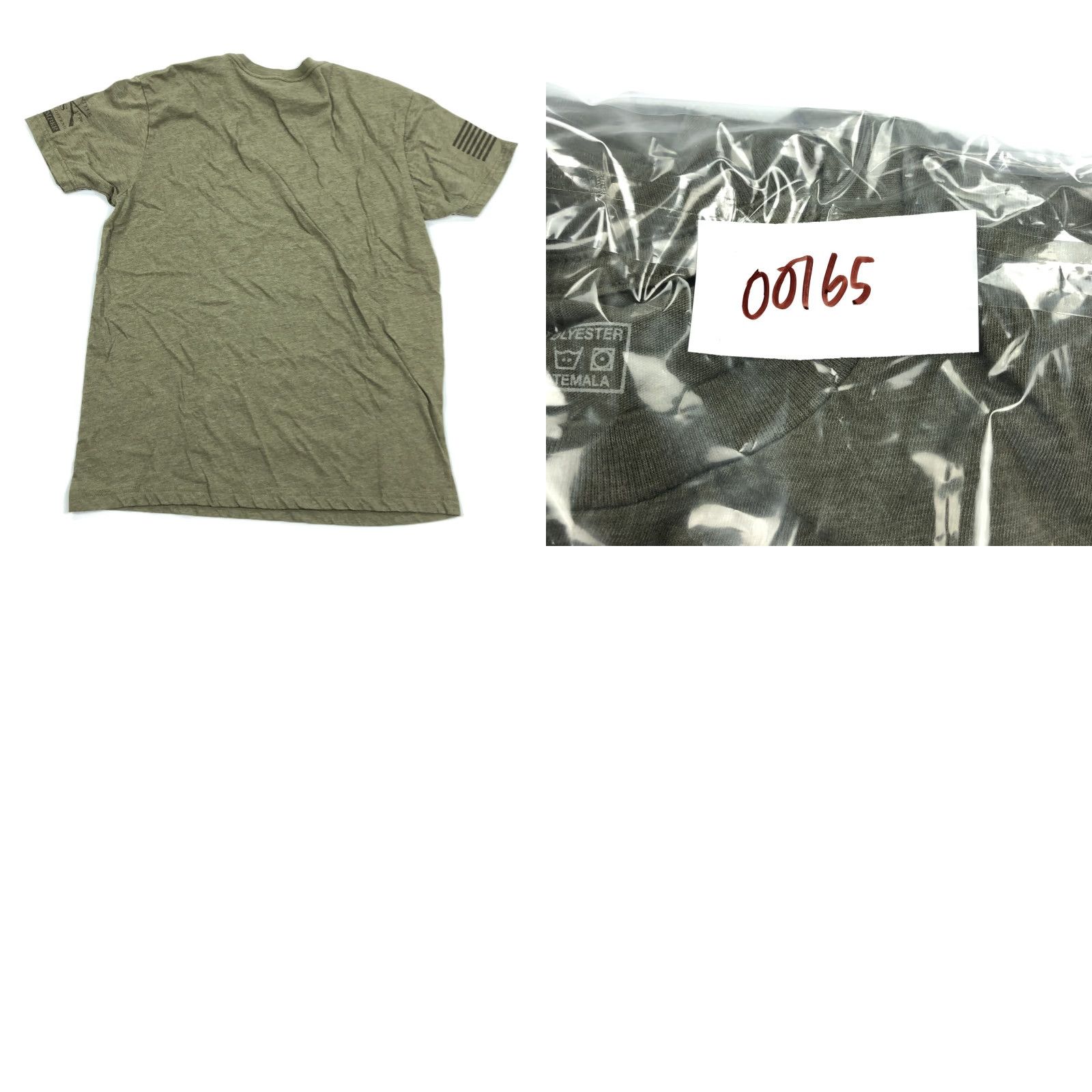 Olive Grunt Style Do Not Tread On Me Gadsden Flag T-Shirt Men's L Olive Green Size US L / EU 52-54 / 3 - 8 Thumbnail
