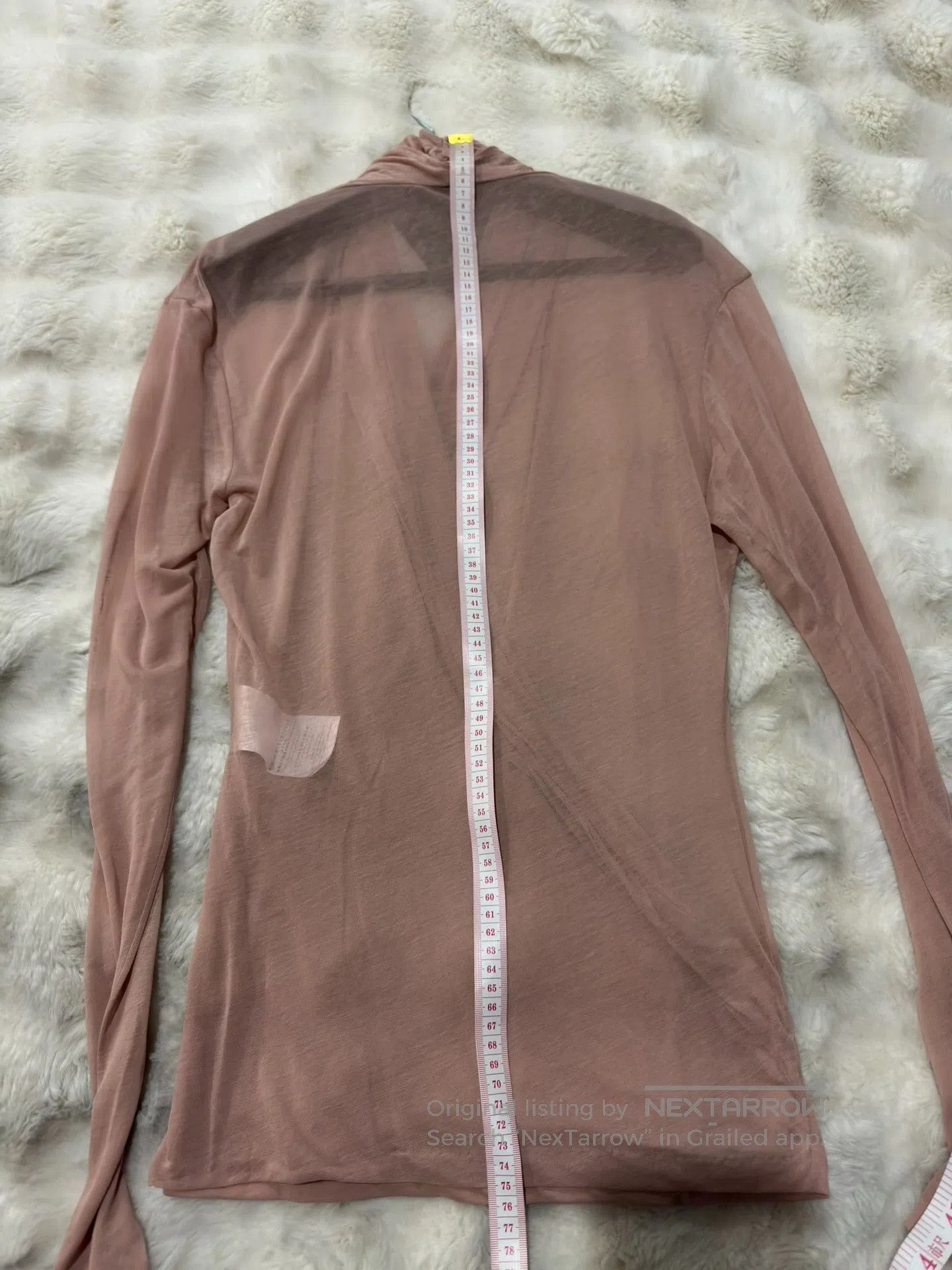 Saint Laurent Paris Saint Laurent Paris Crinkle Deep V Mesh Lining Top| Size US XS / EU 42 / 0 - 9 Thumbnail