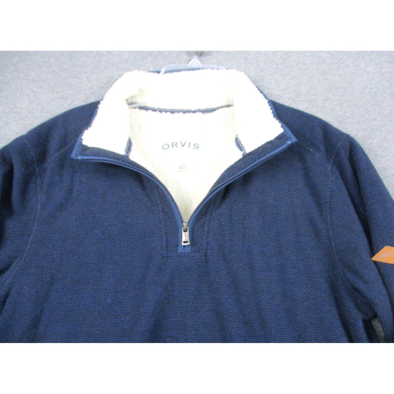 Orvis Orvis Pullover L Men's Sherpa Lined Blue 1/4 Zip Heavyweight Size US L / EU 52-54 / 3 - 4 Thumbnail
