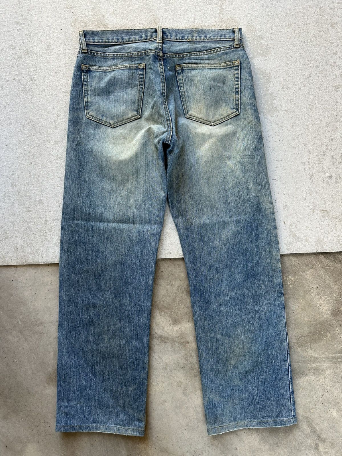 Vintage Vintage UNIQLO Japan Light Washed Distressed Denim Pants W32 Size US 32 / EU 48 - 13 Thumbnail