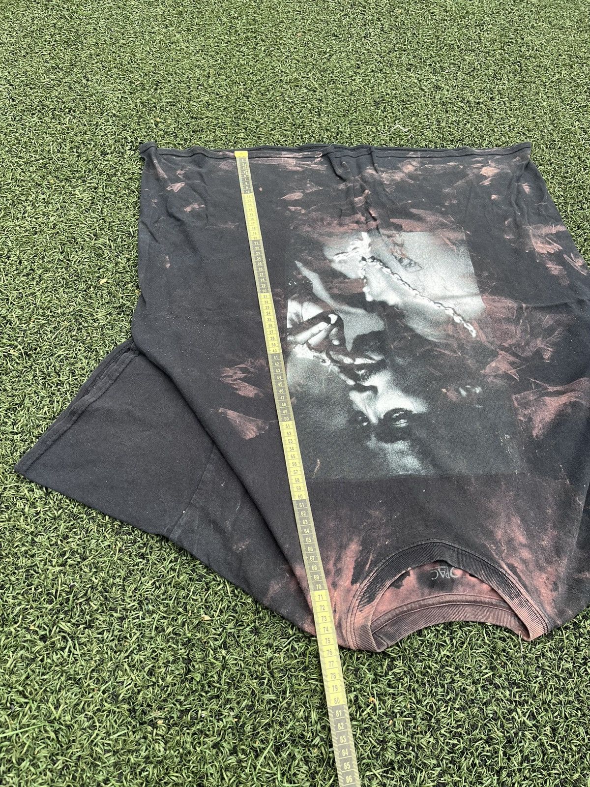 Other 2Pac Bleach Effect Rap Tee Black Vintage Style Size US XL / EU 56 / 4 - 5 Thumbnail