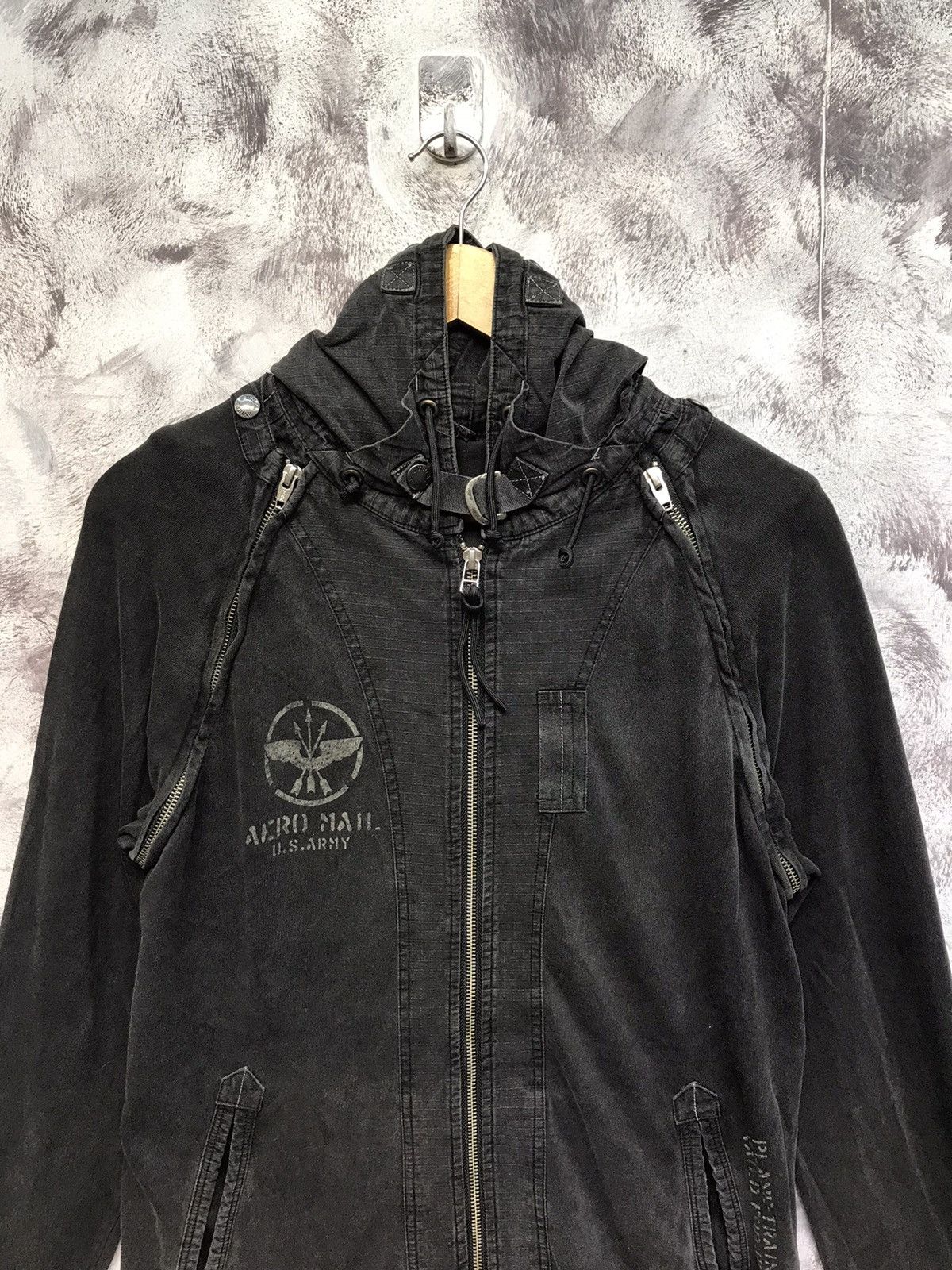 Avirex Avirex us army sleeves zipper jacket hoodie Size US M / EU 48-50 / 2 - 2 Thumbnail