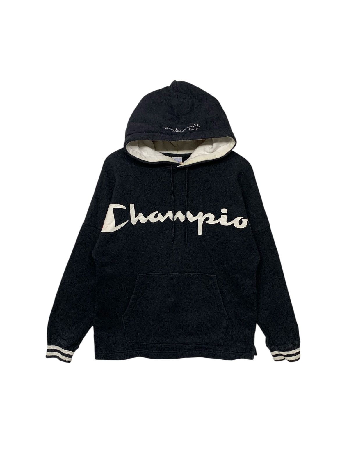 Champion Rare Vintage 90's Champion SpellOut Sweatshirt Hoodie Size US M / EU 48-50 / 2 - 1 Thumbnail