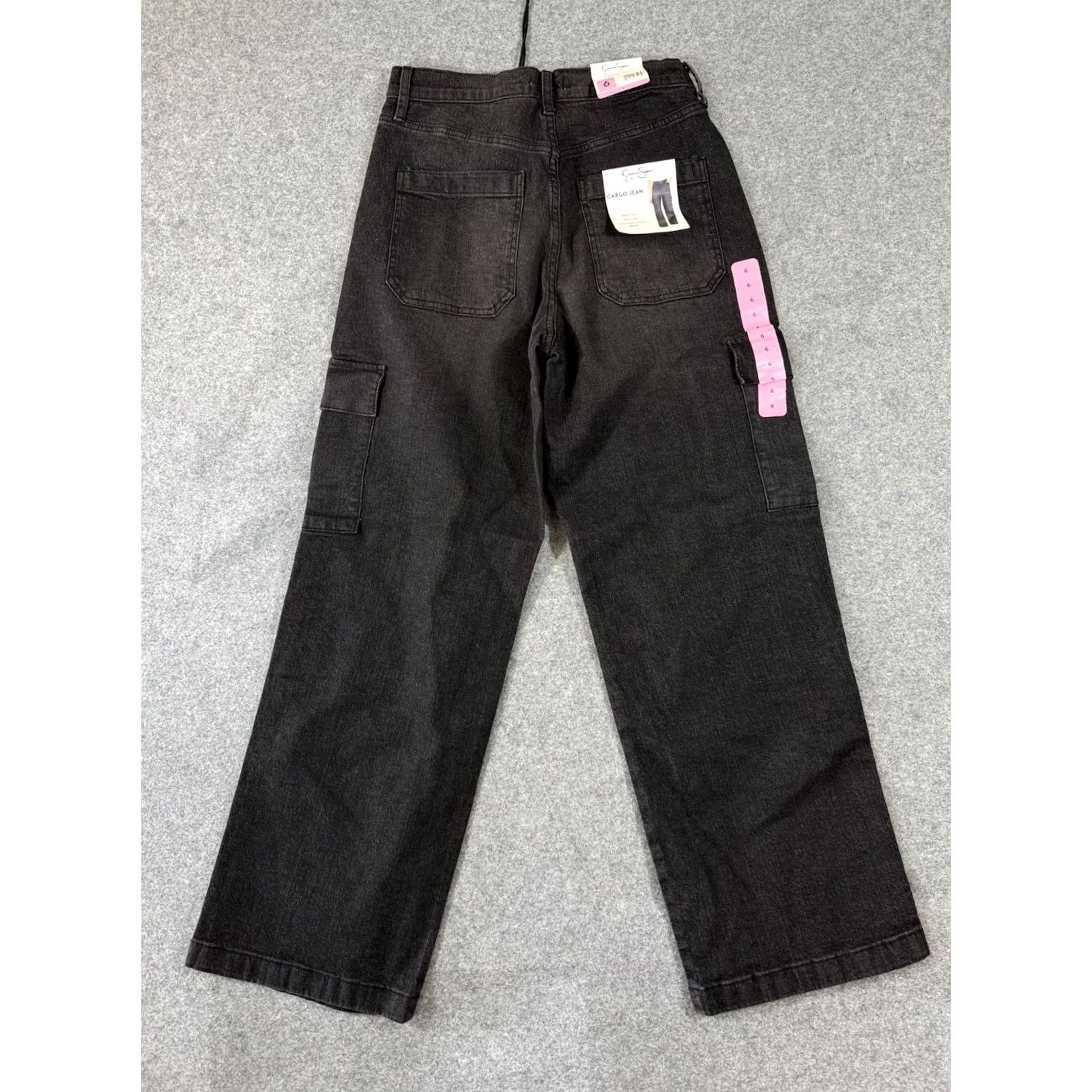 Jessica Simpson Jessica Simpson Cargo Jeans Womens 6 Washed Black Denim High Rise Wide Leg NWT Denim Jeans Womens 6 Black Wide-Leg City Outdoor 90s? Size 28" / US 6 / IT 42 - 7 Thumbnail