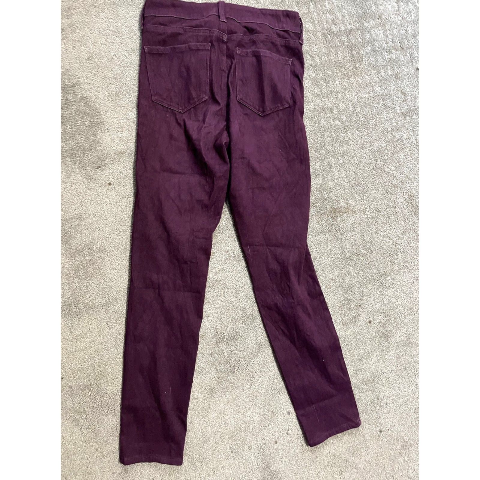 NYDJ NYDJ Alina Mid Rise Stretch Jegging Jeans Womens Size 4 Maroon Burgundy Denim Size 27" / US 4 / IT 40 - 2 Thumbnail