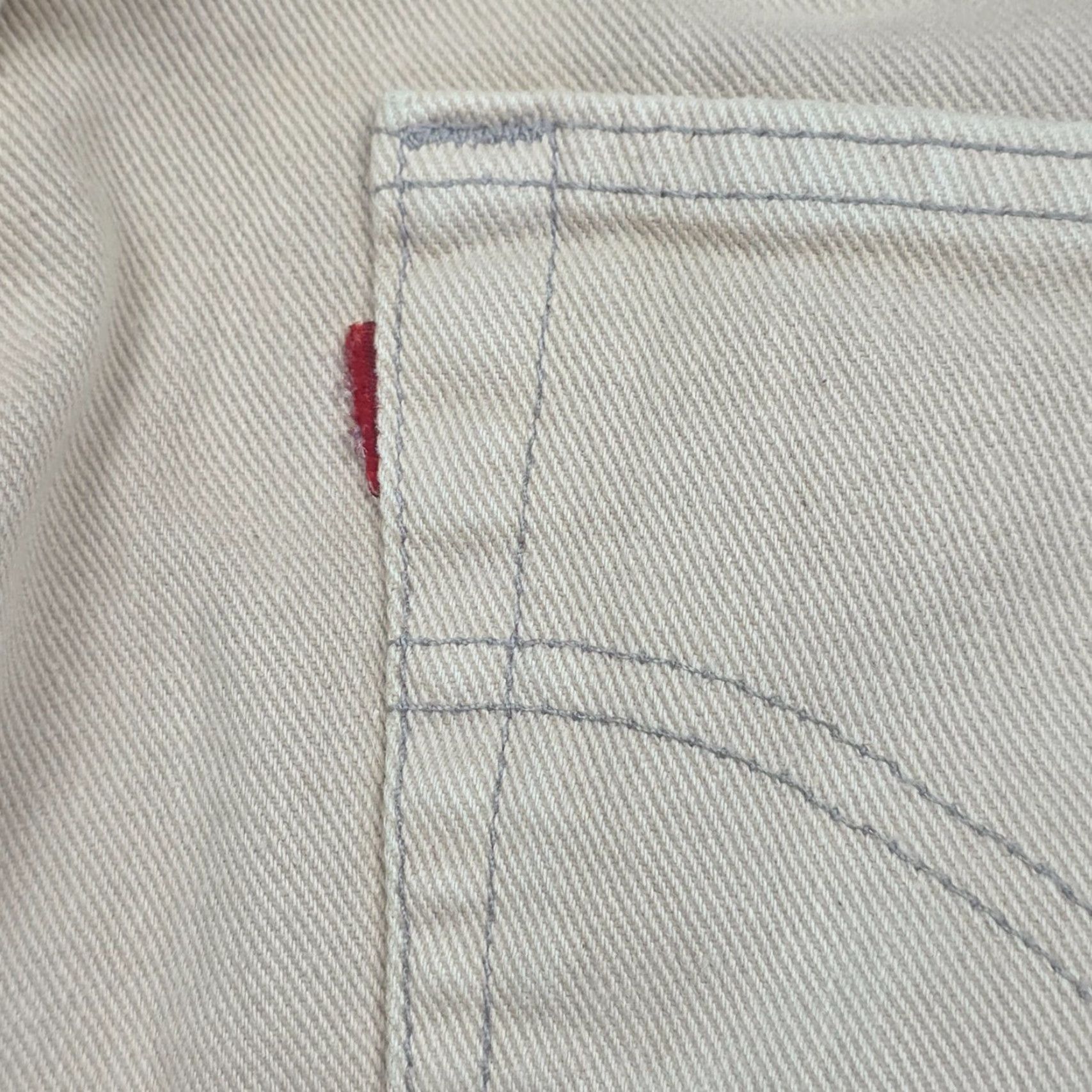 Levi's VINTAGE Levi's 501 Jeans Men's 34 x 34 Beige Made USA Faded - Levi's 501 Series Jeans, 32x30 Inseam, Regular Fit, USA 5-Pocket Denim Shirt? Size US 32 / EU 48 - 5 Thumbnail