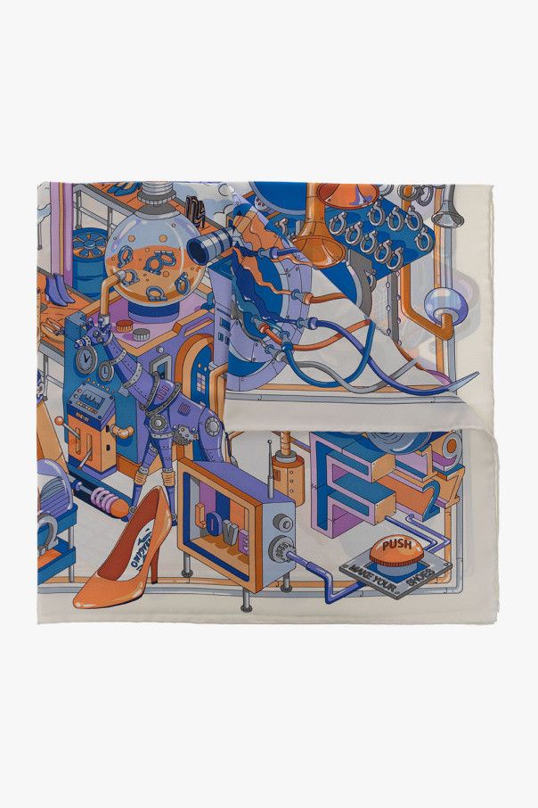 Salvatore Ferragamo o1s1rm1024 Size: 90x90 Cm / Scarf in Multicolor Size ONE SIZE - 1 Thumbnail