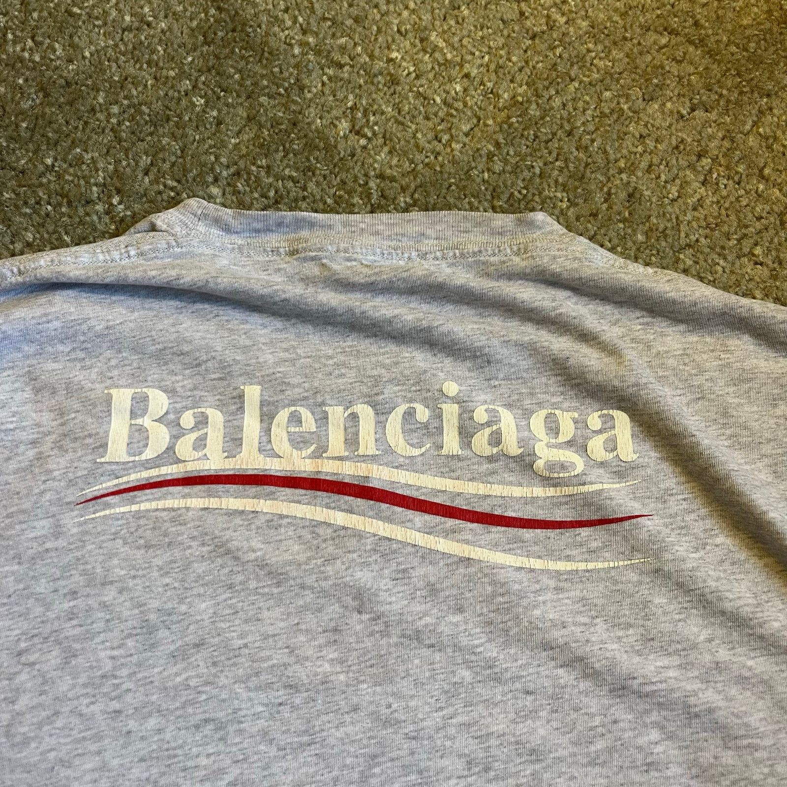 Balenciaga Authentic Balenciaga Campaign Logo Tee S Size US M / EU 48-50 / 2 - 2 Thumbnail