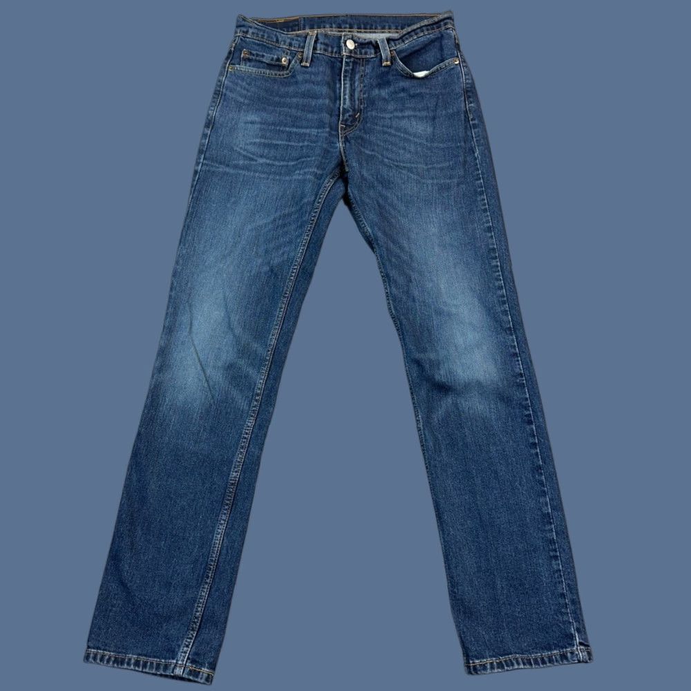 Levi's Levis 511 Jeans Mens 30x32 Blue Dark Wash Denim Slim Fit Stretch Zip Fly Casual Jeans Size US 30 / EU 46 - 1 Thumbnail