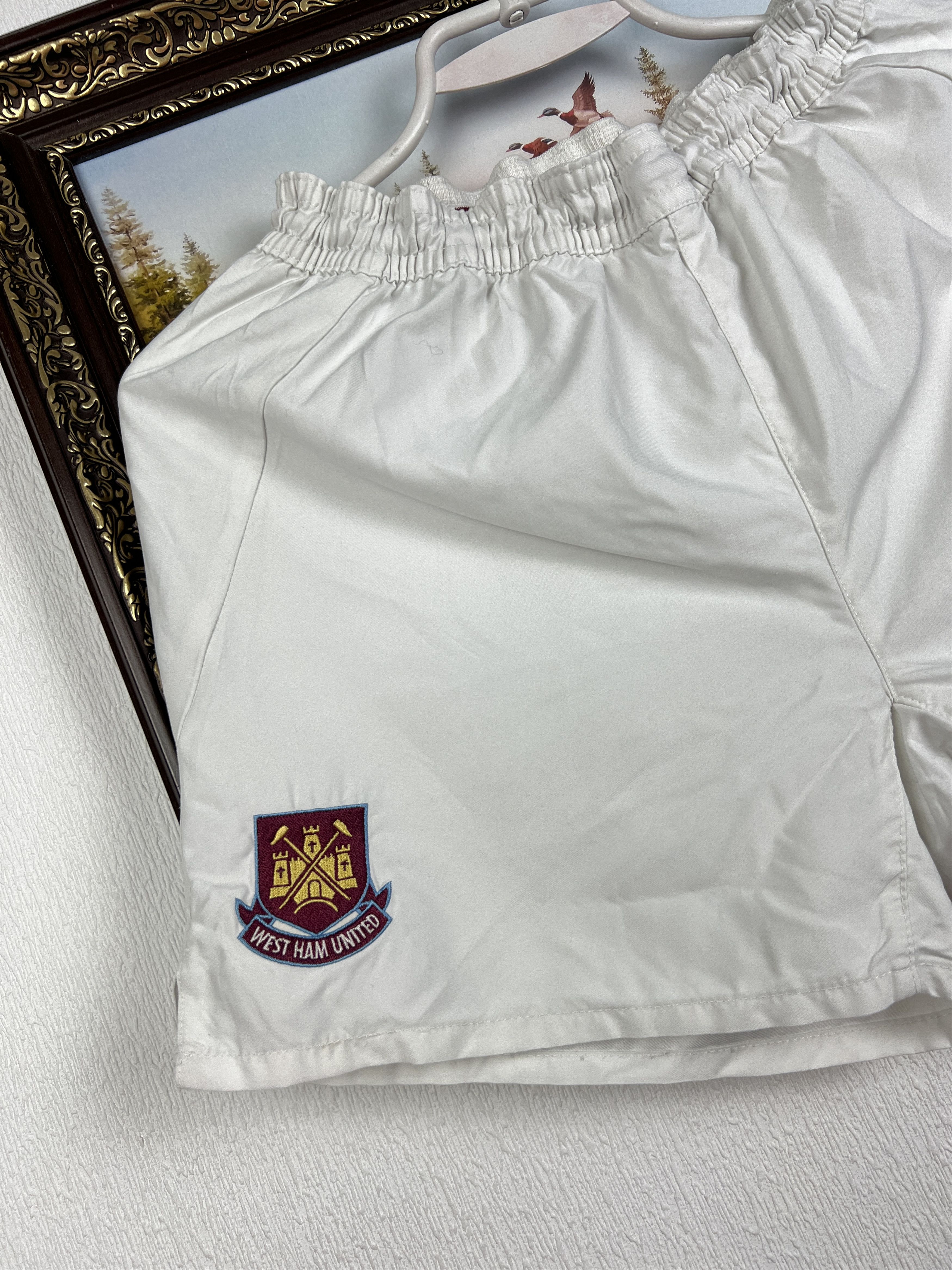 Reebok West Ham United Football White Shorts Soccer Size Boys M Size US 26 / EU 42 - 3 Thumbnail