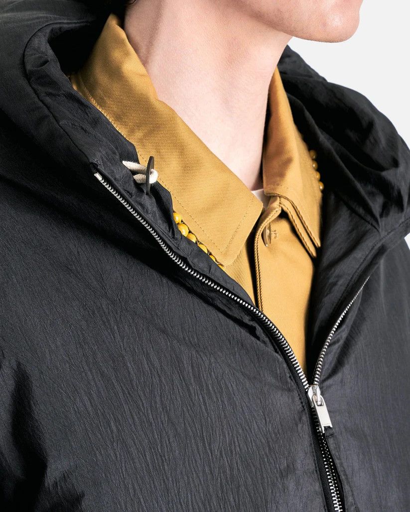 Jil Sander o1s1v1r1oon0925 Silk and Nylon Canvas Down Jacket in Black Size US XL / EU 56 / 4 - 7 Thumbnail