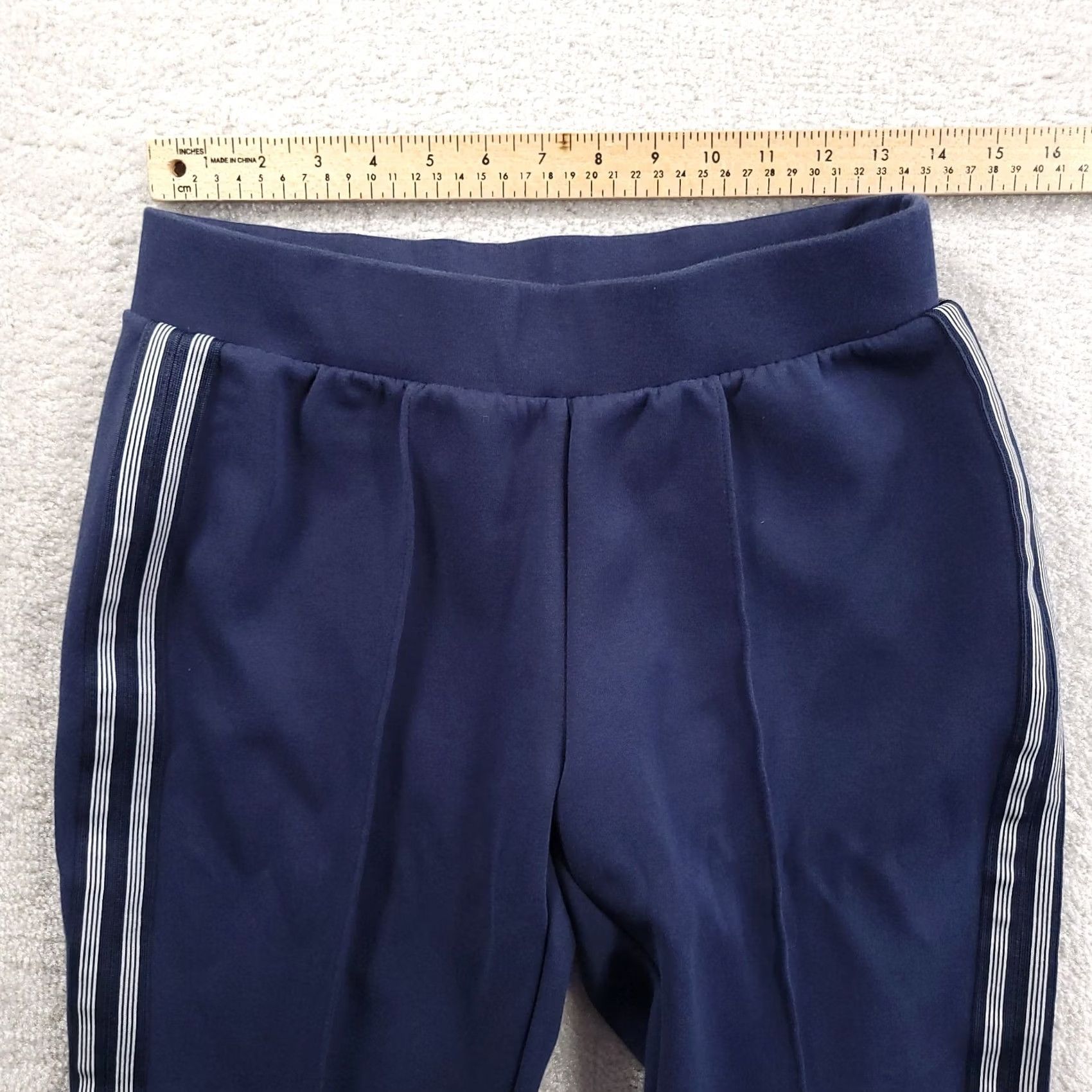 Avia Avia Womens Travel Pants Blue Striped Zip Pockets Small Ankle Tapered Leg Barred Back Zip Size 28" / US 6 / IT 42 - 3 Thumbnail