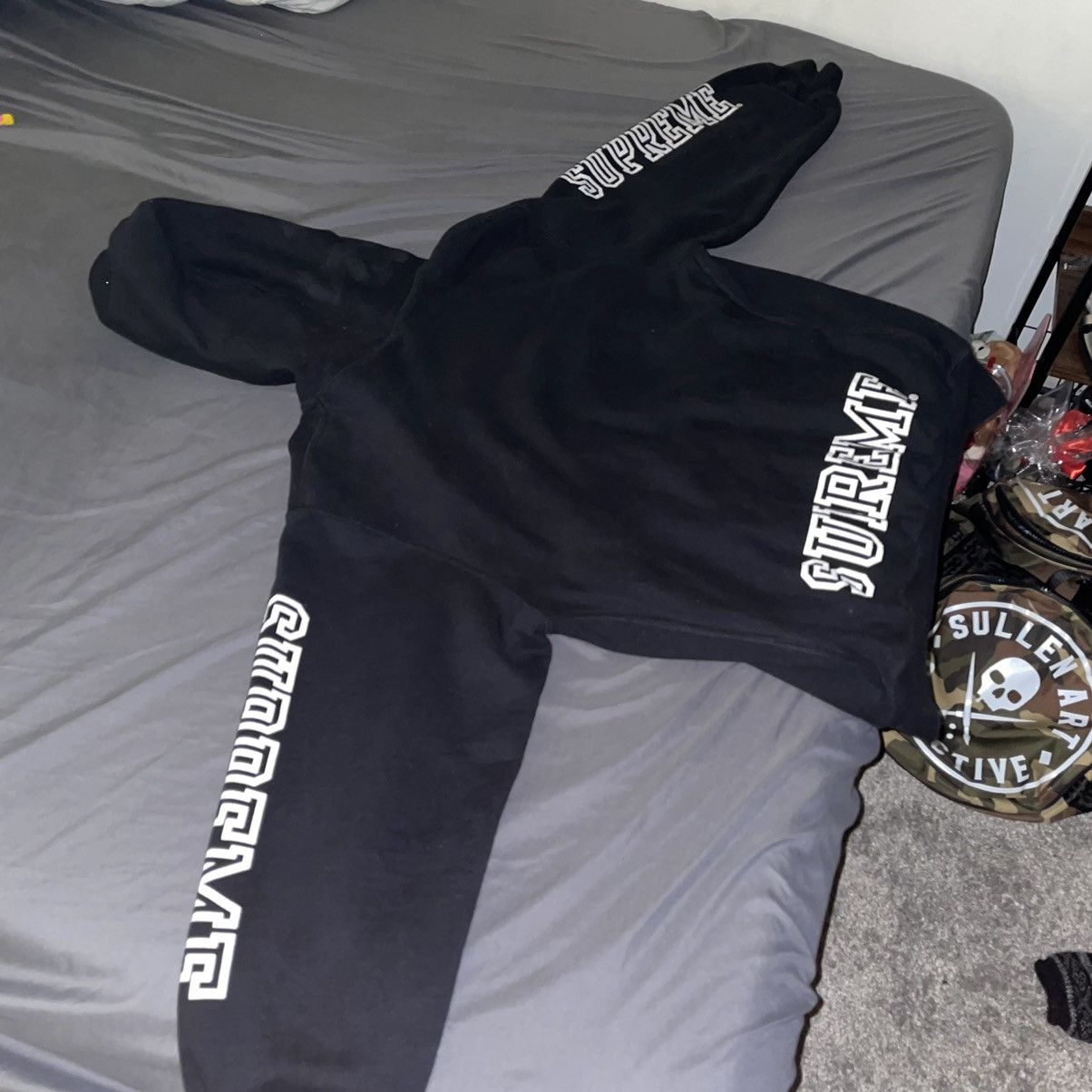 Supreme Supreme Collegiate Sleeve Hooded Sweatshirt Size US S / EU 44-46 / 1 - 2 Thumbnail