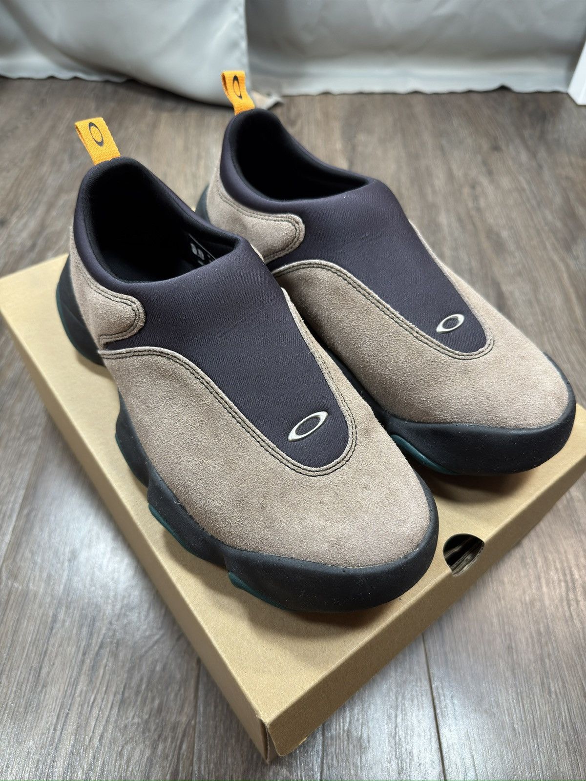 Brain Dead × Oakley Oakley Factory Team Suede Flesh Taupe | Grailed