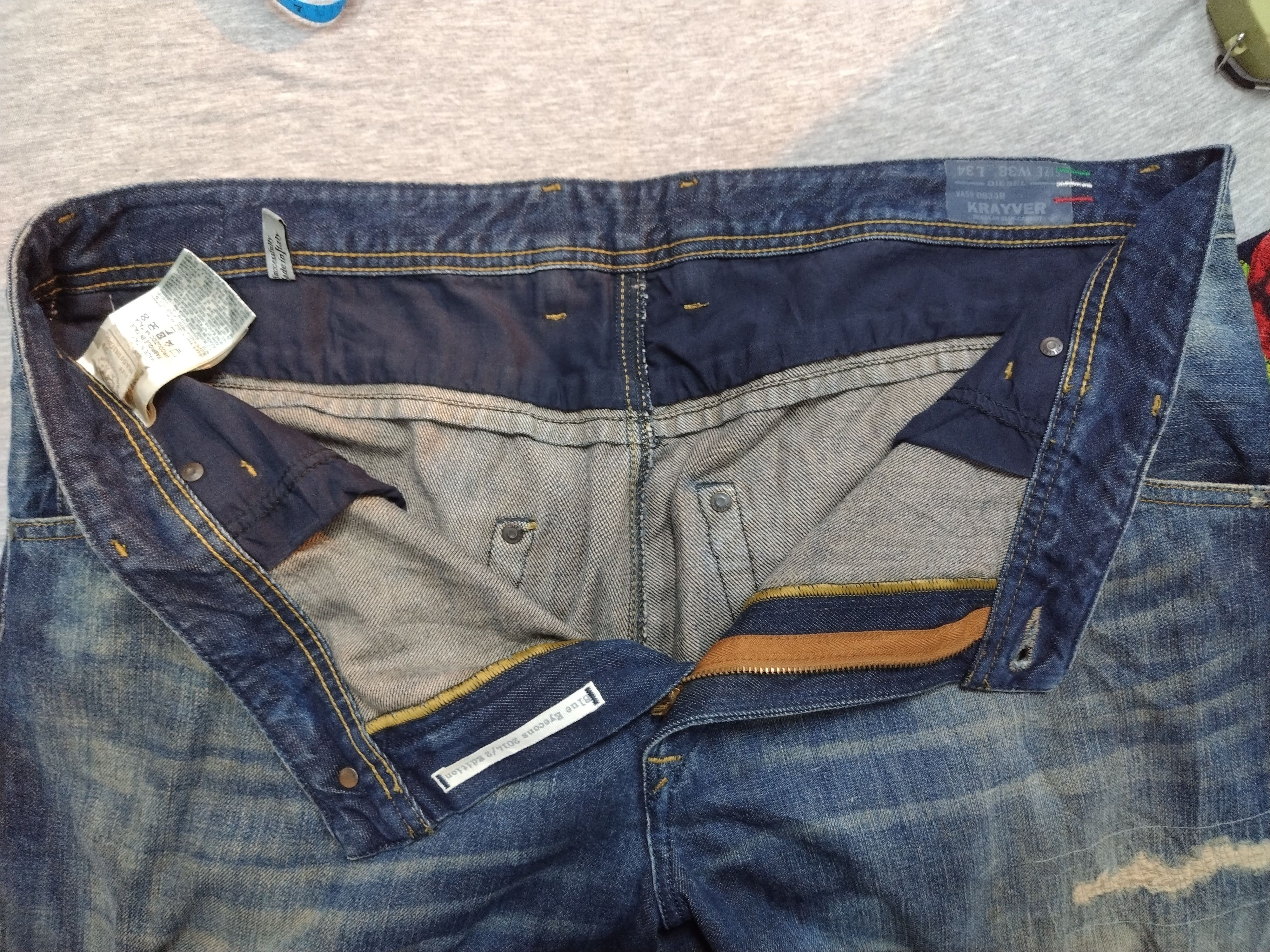 Diesel 🔥💥Crazy cool Diesel distressed regular slim carrot Jean Size US 38 / EU 54 - 16 Thumbnail