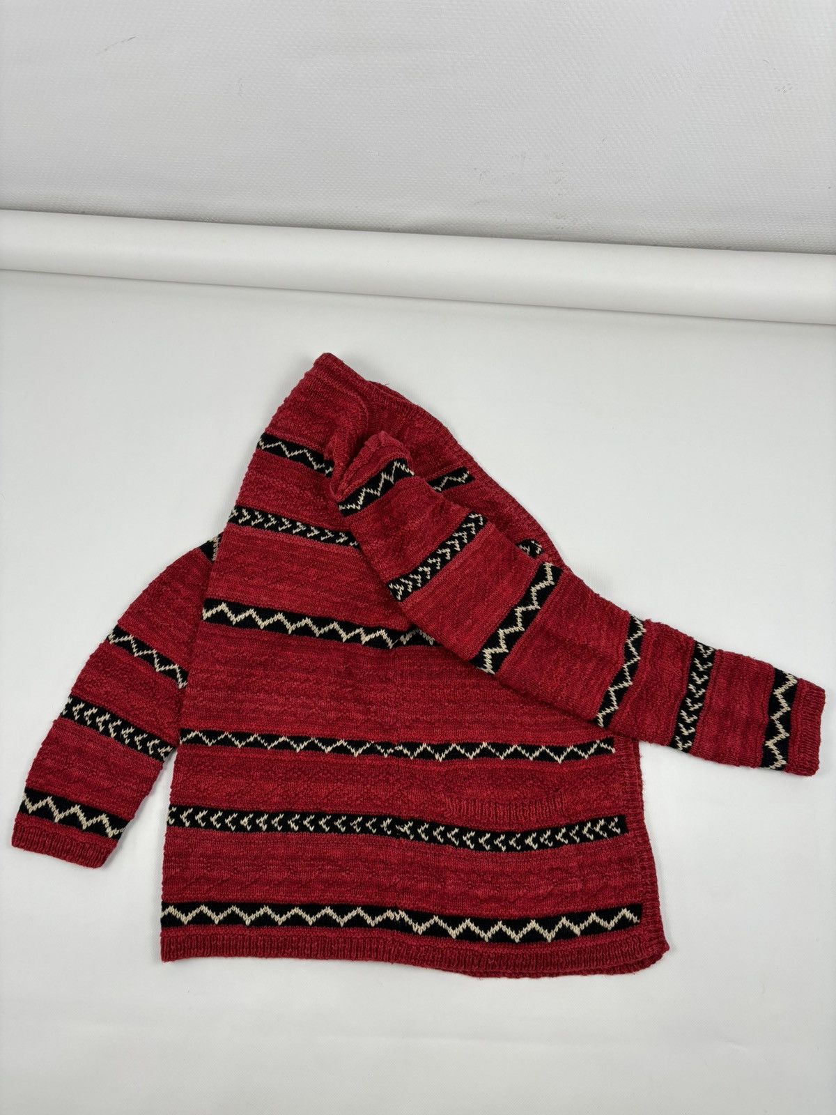 Lauren Ralph Lauren RARE Polo RRL Hand Knit Linen Aztec Navajo Striped Cardigan Size US M / EU 48-50 / 2 - 3 Thumbnail