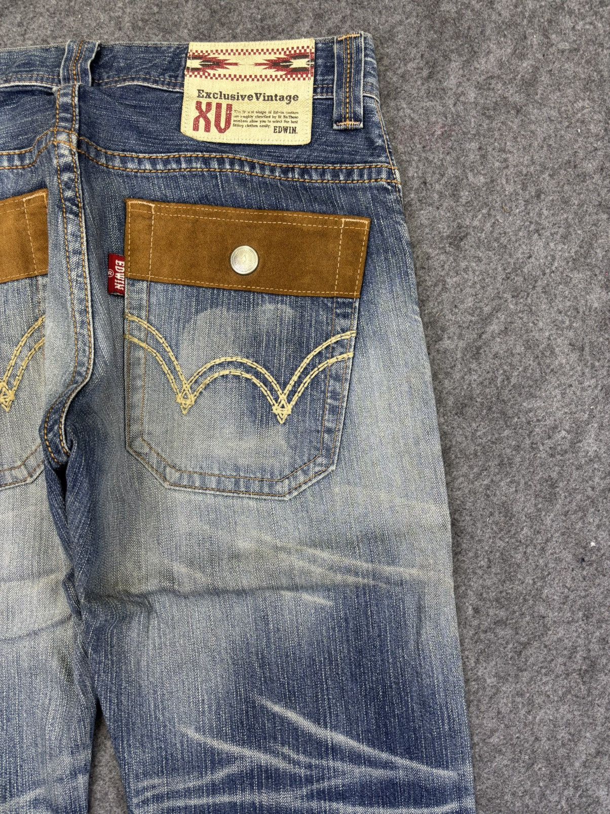 Edwin EDWIN Navajo Designer Stylish Fades Bush Pant Denim F862 Size US 33 - 10 Thumbnail