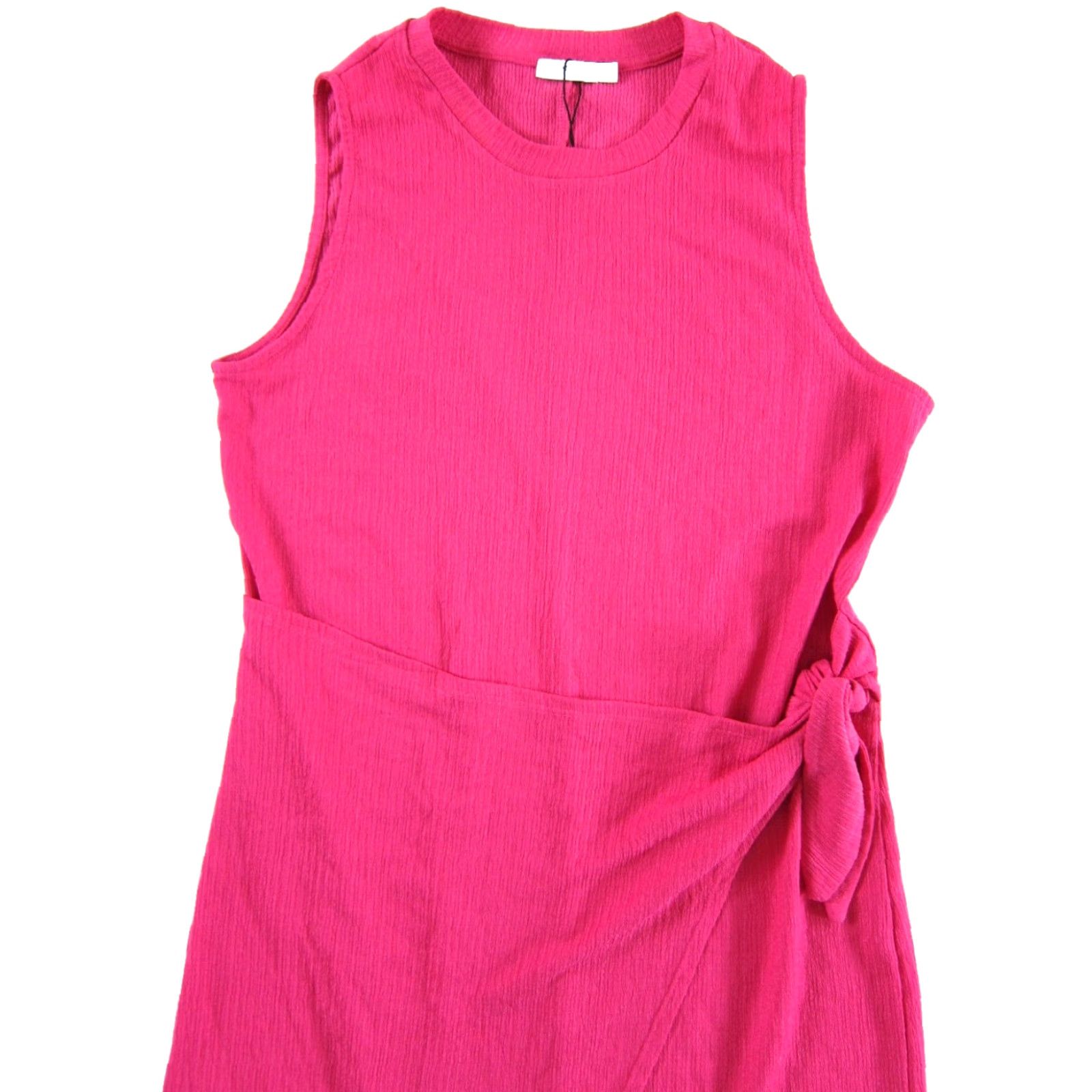 Stradivarius NWT Stradivarius Pink Stretch Sleeveless High Neck Midi Wrap Dress Woman Large Size L / US 10 / IT 46 - 4 Thumbnail