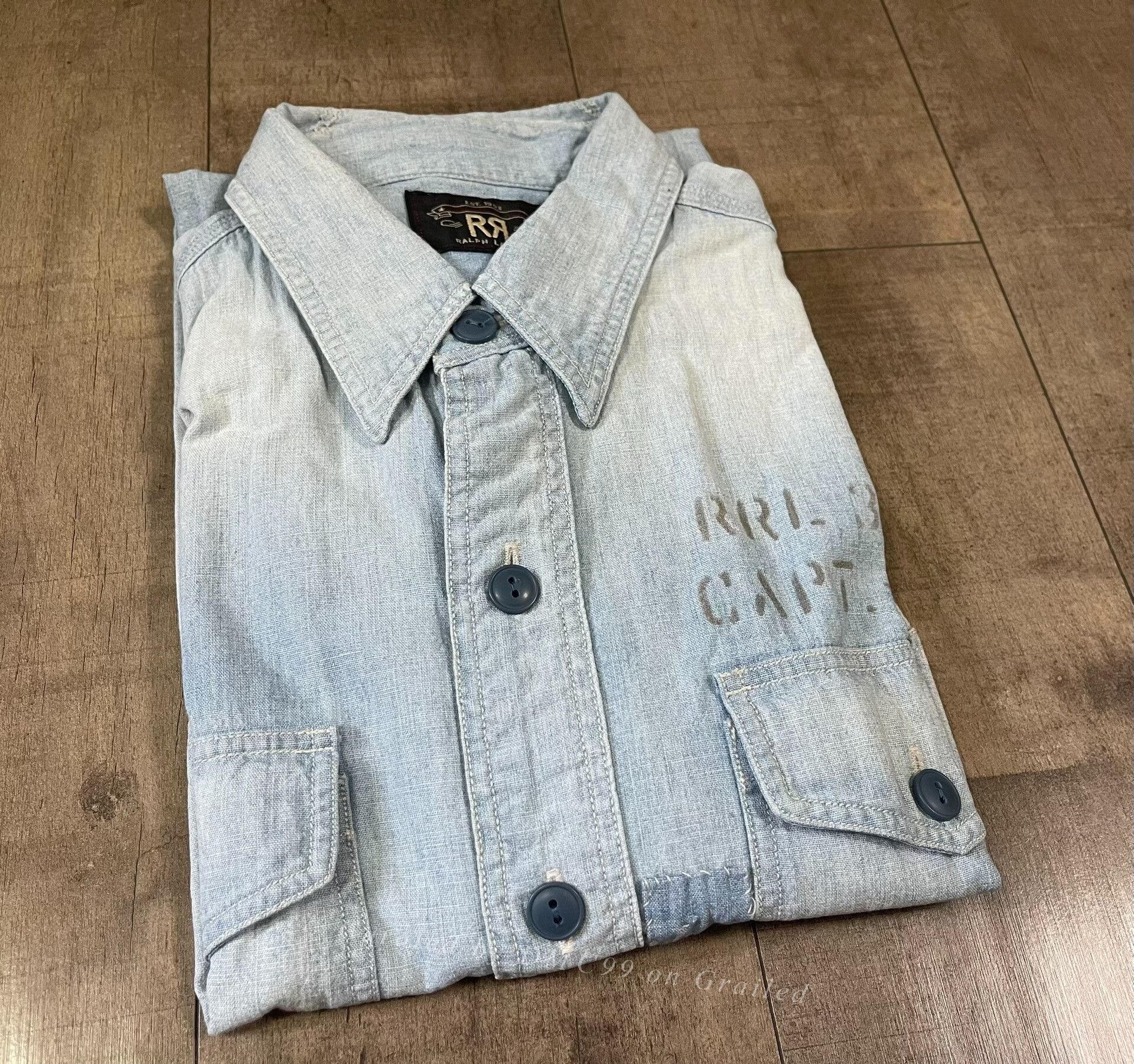 RRL Ralph Lauren RRL Ralph Lauren Short-Sleeve Shirt Size US M / EU 48-50 / 2 - 1 Thumbnail