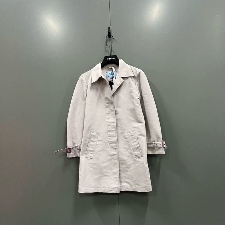 Prada Prada Size 38 Light pink lapel windbreaker jacket 2502-Ne Size US XS / EU 42 / 0 - 1 Thumbnail