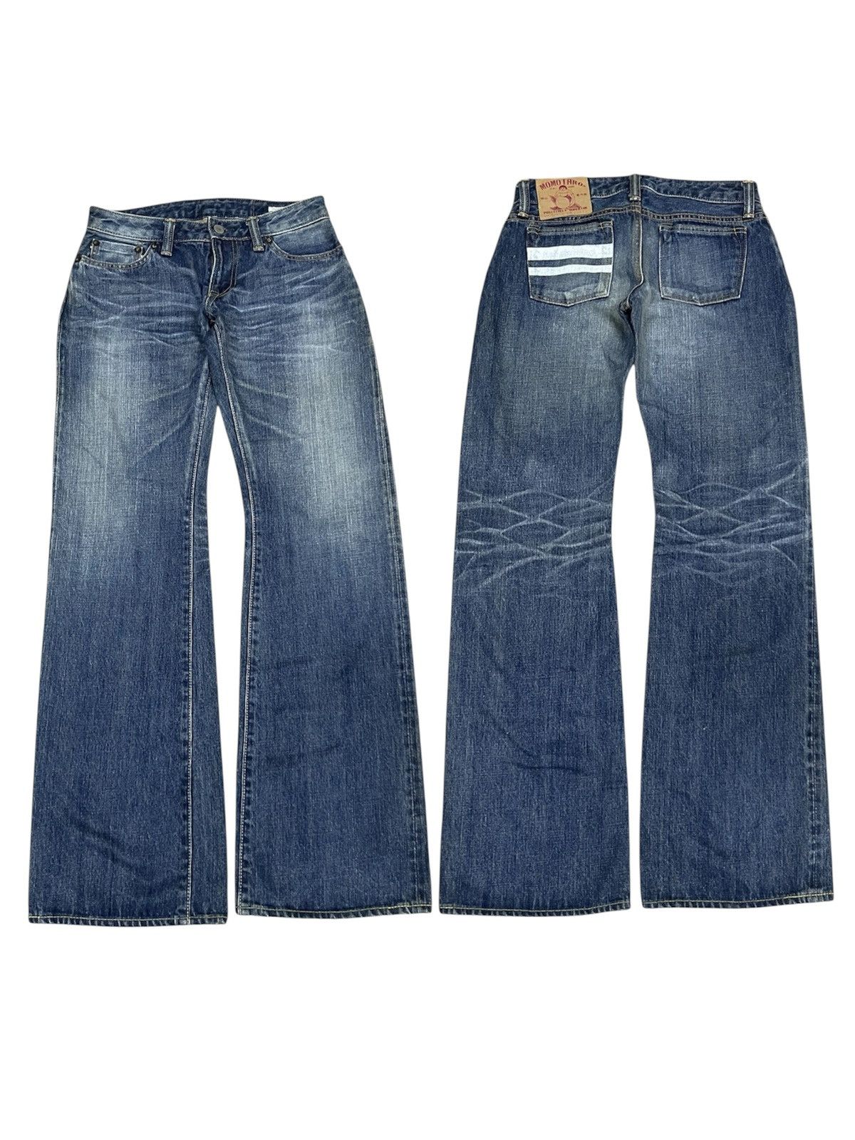 90s MOMOTARO JEANS SALVEDGE FLARE JEANS RARE