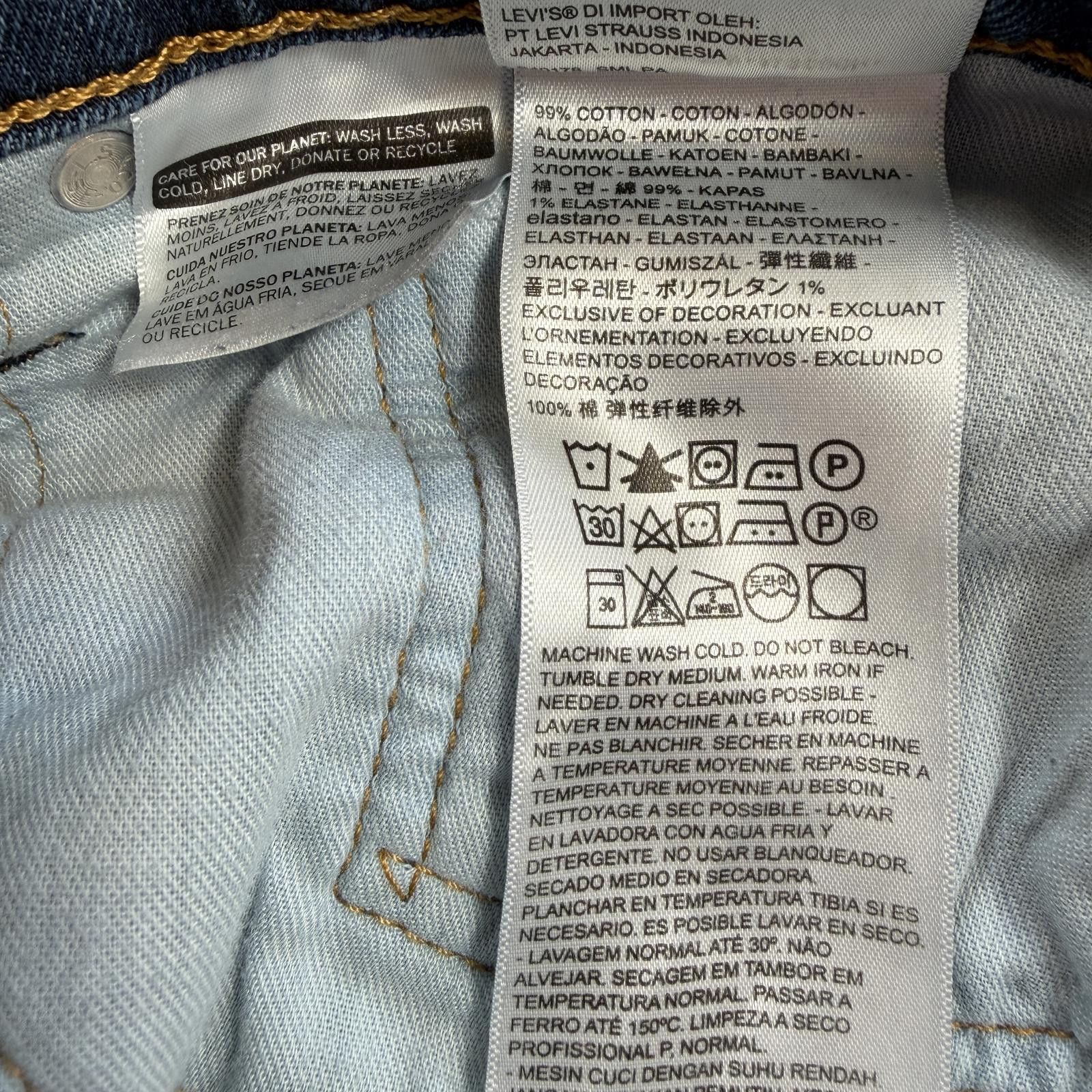 Levi's Levis 516 Straight Leg Jeans Mens 34x32 Medium Wash Blue Size US 34 / EU 50 - 9 Thumbnail