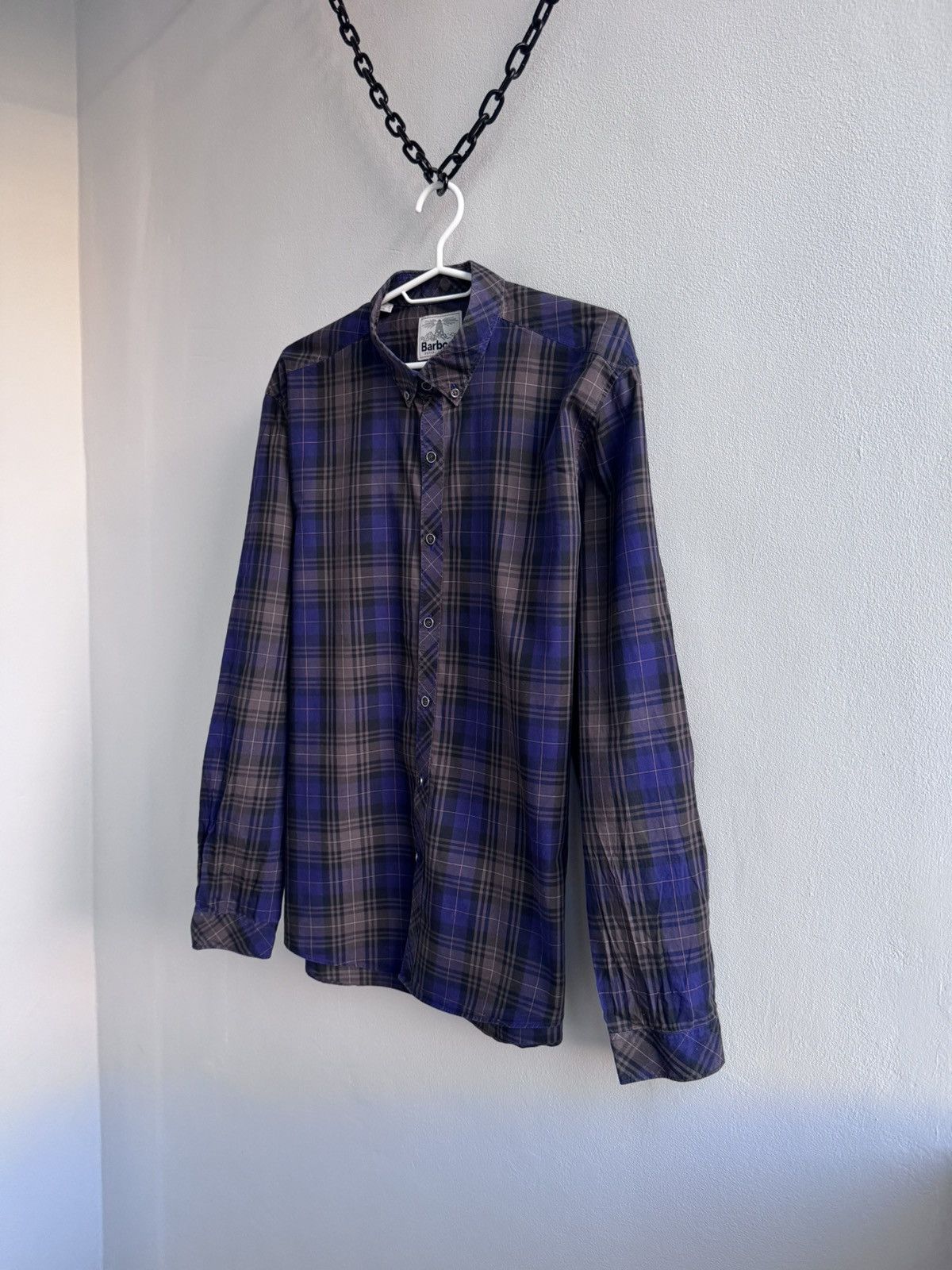 Barbour Barbour Highland Tartan Blue Plaid Flannel Regular Fit Shirt Size US XL / EU 56 / 4 - 2 Thumbnail