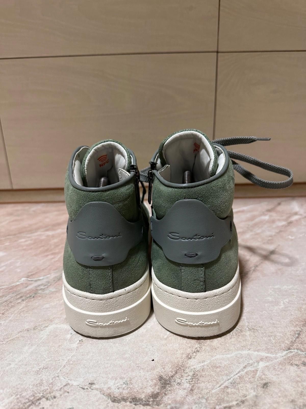 Santoni Santoni High Top Light Green Suede Trainer US8.5 UK 7.5 Size US 7.5 / EU 40-41 - 5 Thumbnail