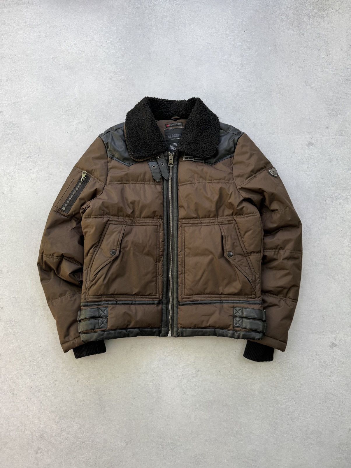 Other REDSKINS Jacket Mens S Brown Nylon CWU Fur Flight Size US S / EU 44-46 / 1 - 1 Thumbnail