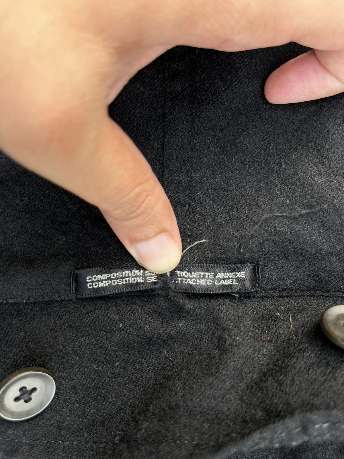 Yohji Yamamoto VERY RARE🔥 YOHJI YAMAMOTO 03AW DOUBLE-SIDED WOOL COAT Size US L / EU 52-54 / 3 - 12 Thumbnail