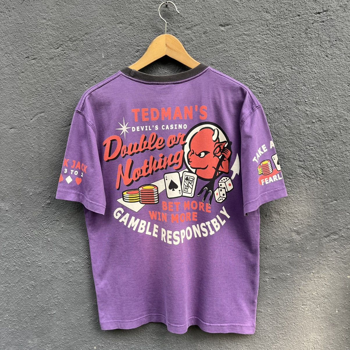 Tedman Thrashed Faded Vintage Tedman Japanese Brand Tee Size US L / EU 52-54 / 3 - 1 Thumbnail