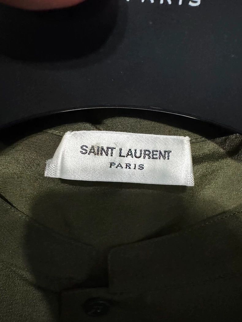 Yves Saint Laurent saint laurent Ribbon Silk Short Sleeve Shirt 2501-Nextarrow Size US XXS / EU 40 - 6 Thumbnail