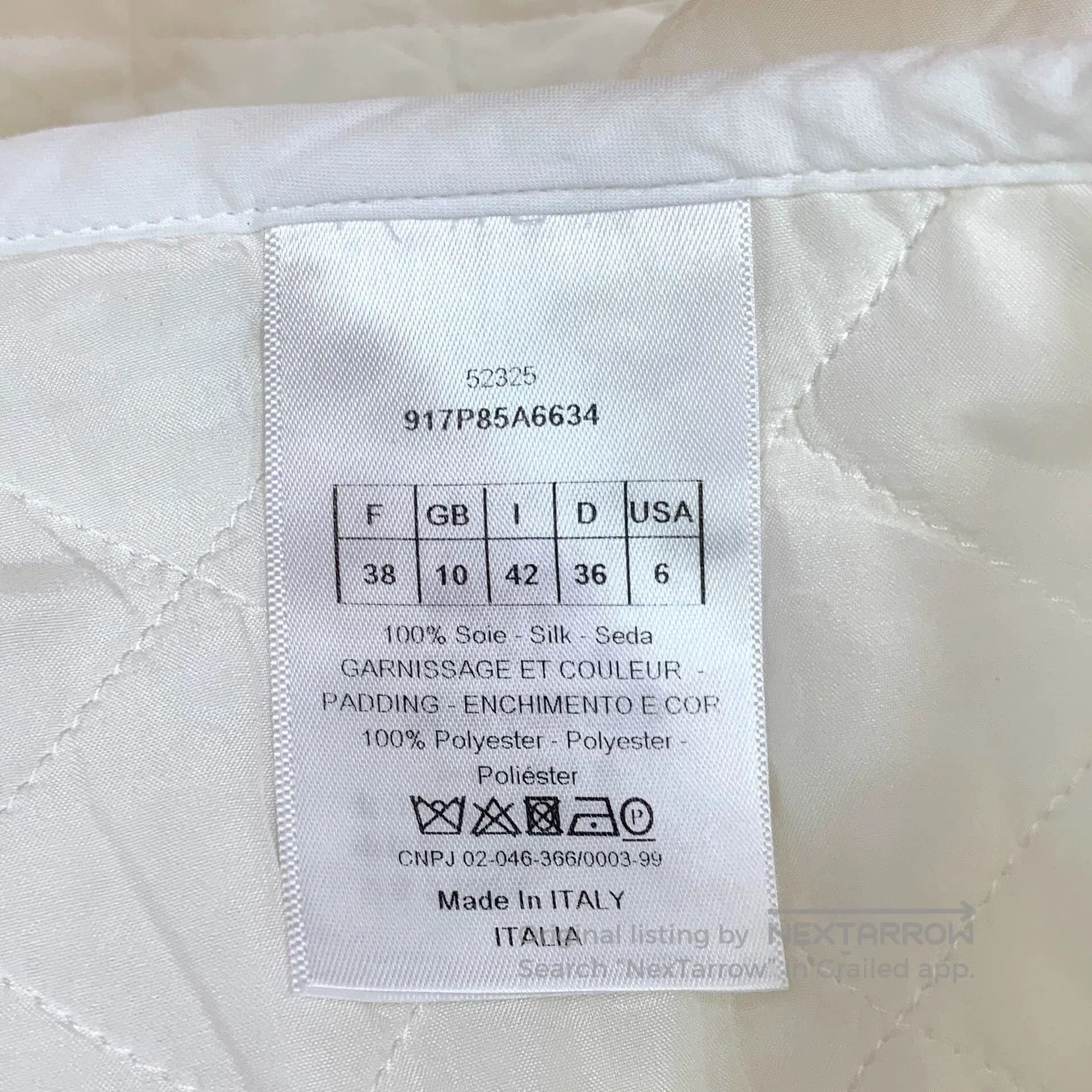 Dior Dior White Diamond Pattern Silk Shorts. Size US 38 / EU 54 - 6 Thumbnail
