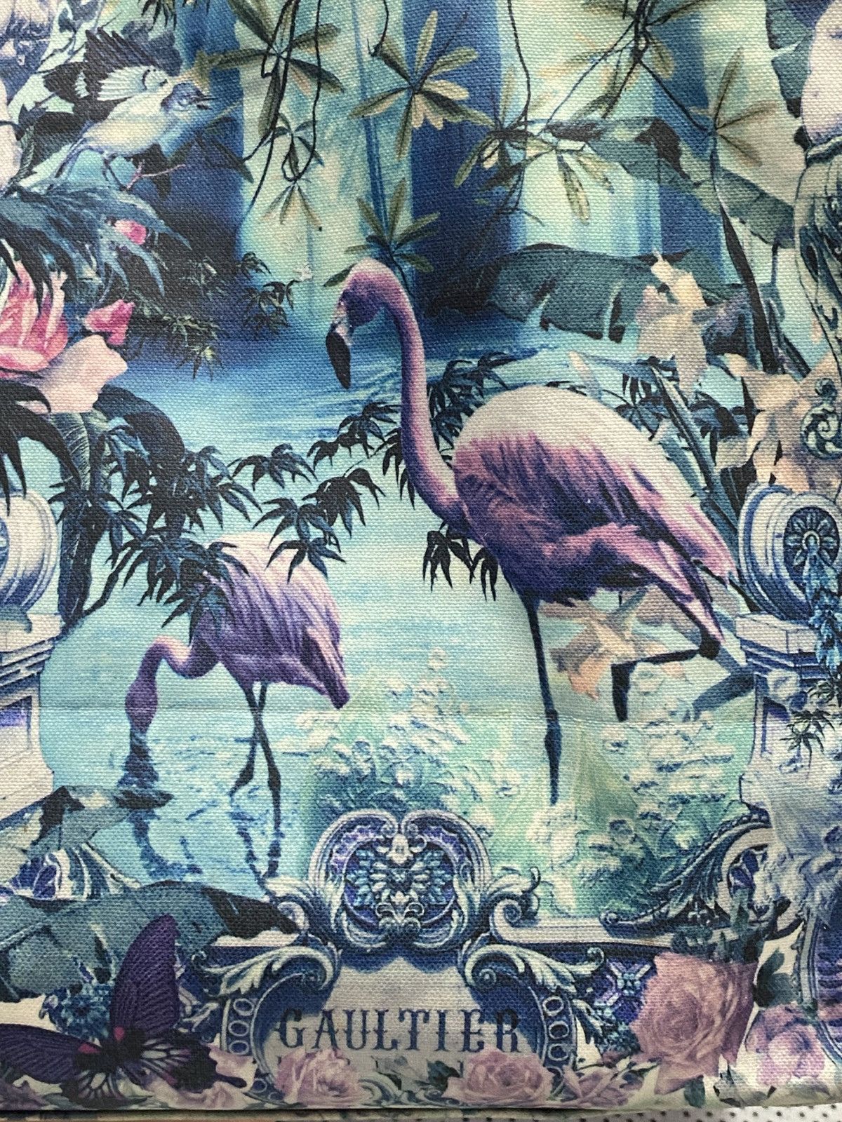 Jean Paul Gaultier Vintage Jean Paul Gaultier "Paradise” Flamingo Tote Bag Size ONE SIZE - 10 Thumbnail
