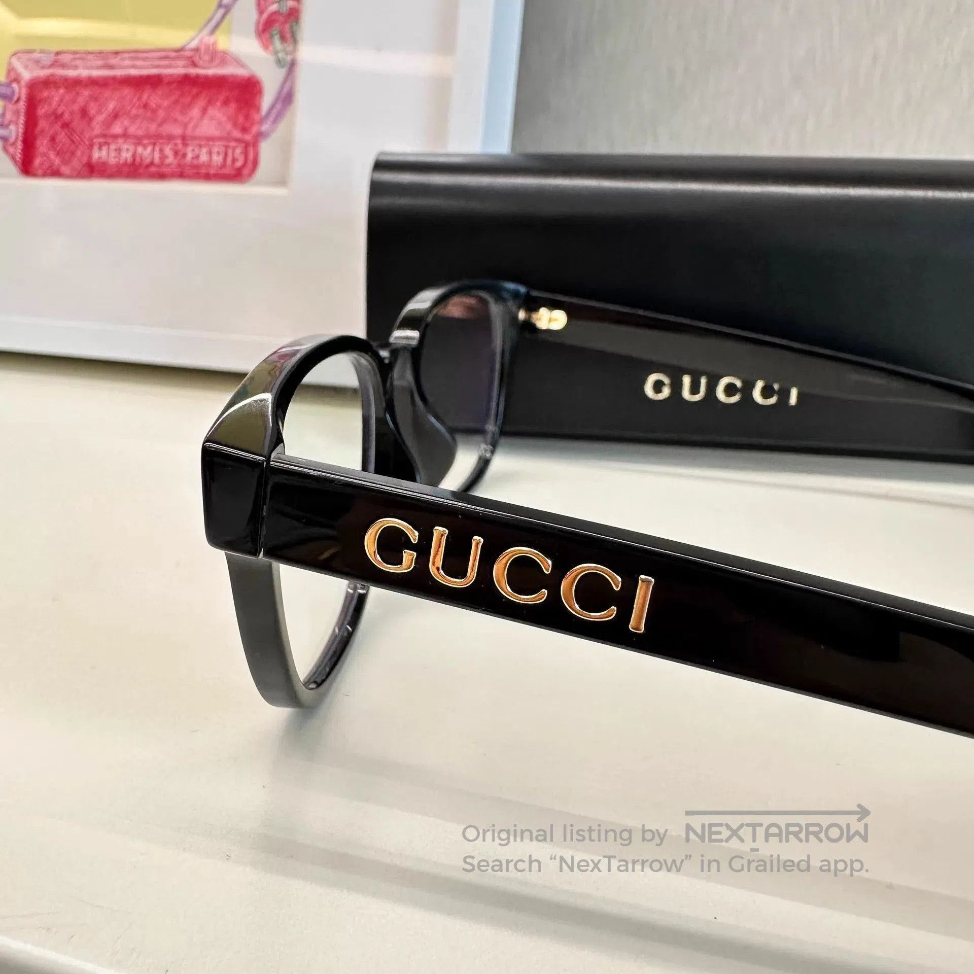 Gucci Black Square Frame Optical Glasses. Size ONE SIZE - 4 Thumbnail
