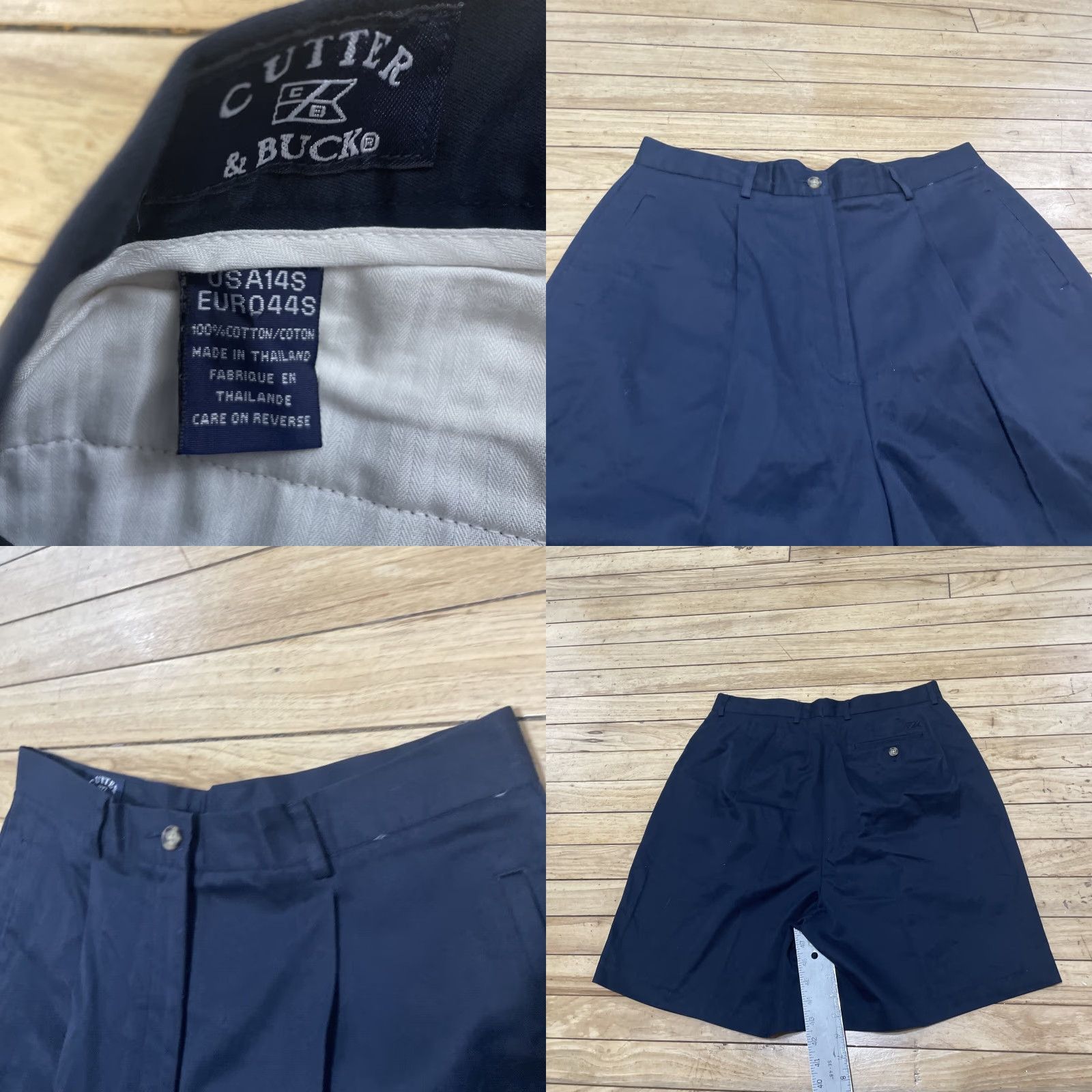 Cutter & Buck VINTAGE Cutter & Buck Pleated Golf Shorts Women 14S Blue Preppy Retro 90s Y2k Streetwear Size 36" / US 14 / IT 50 - 10 Thumbnail