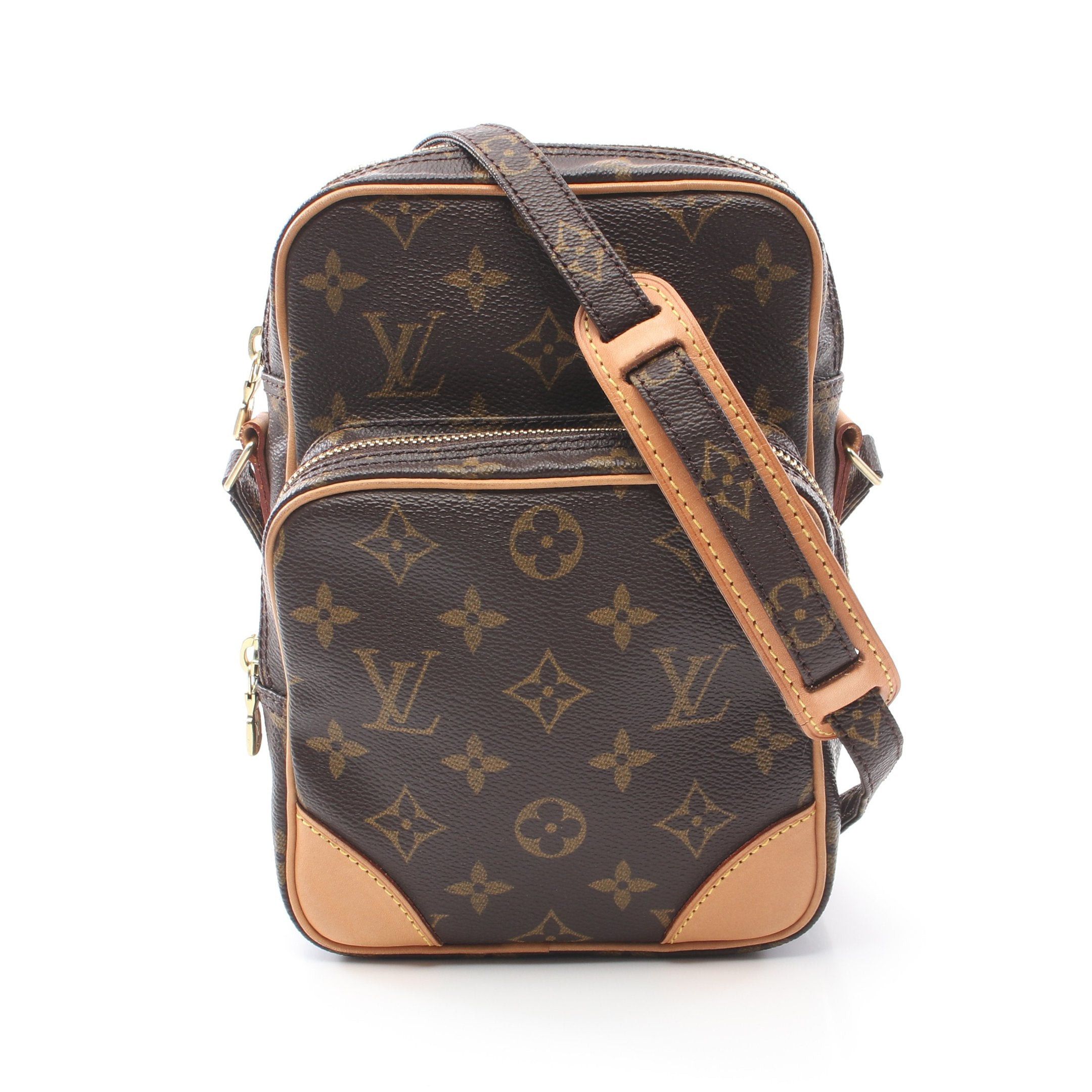 Louis Vuitton Louis Vuitton Amazon Monogram Shoulder Bag Leather Brown Size ONE SIZE - 1 Thumbnail