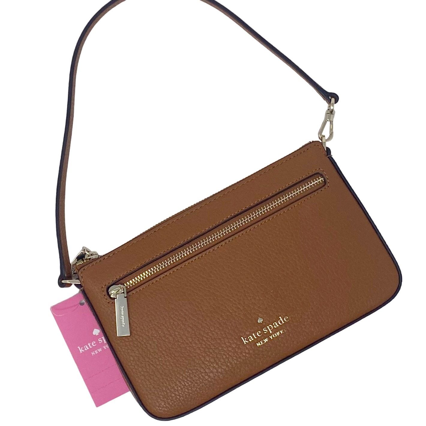 Kate Spade Kate Spade Leila Convertible Wristlet Purse in Brown K6088 Size ONE SIZE - 2 Thumbnail