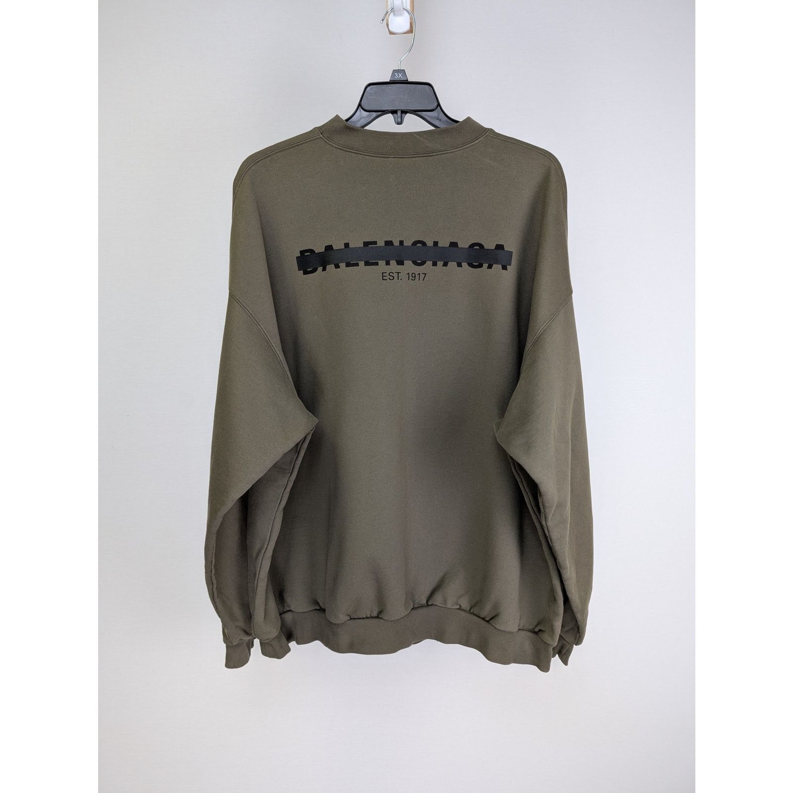 Balenciaga o1rshd1 Strike 1917 Print Medium Crewneck Sweatshirt Brown Size US L / EU 52-54 / 3 - 1 Thumbnail