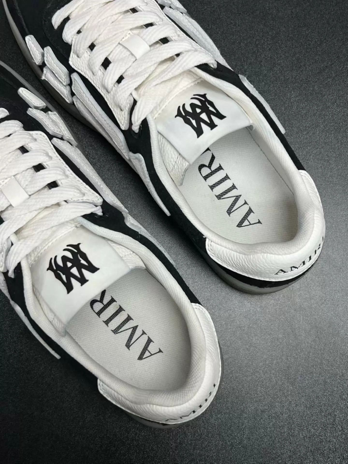 Amiri AMIRI PACIFIC Suede Bone Sneaker 42 Black/White Near New Rare Size US 9 / EU 42 - 4 Thumbnail