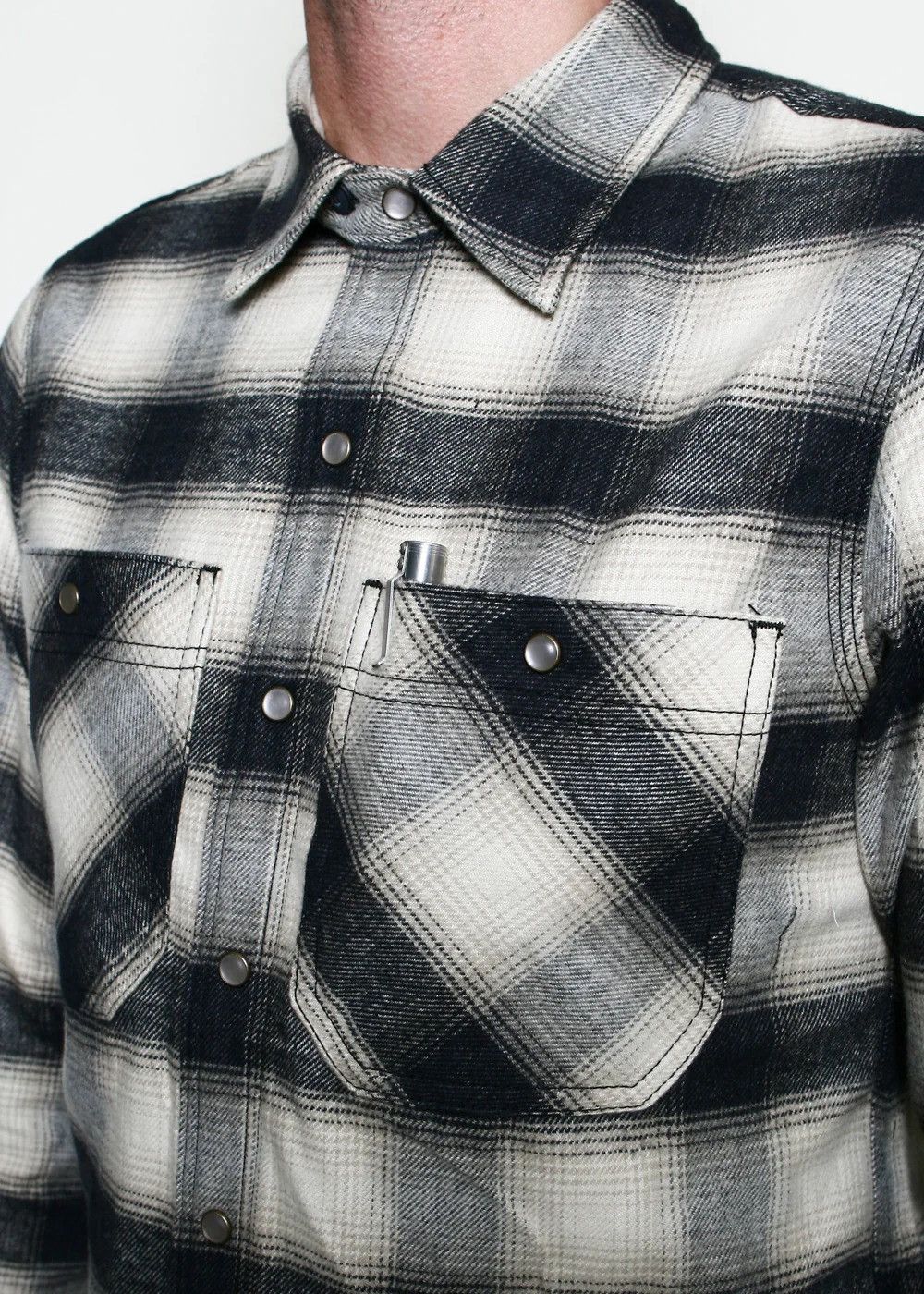 Rogue Territory Rogue Territory - BM Shirt Natural Brushed Plaid Size US L / EU 52-54 / 3 - 7 Thumbnail