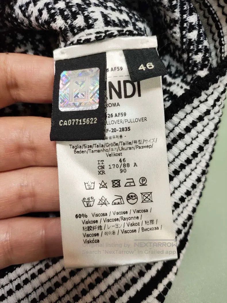 Fendi Fendi Round neck black and white knitted full print short- Size US S / EU 44-46 / 1 - 6 Thumbnail