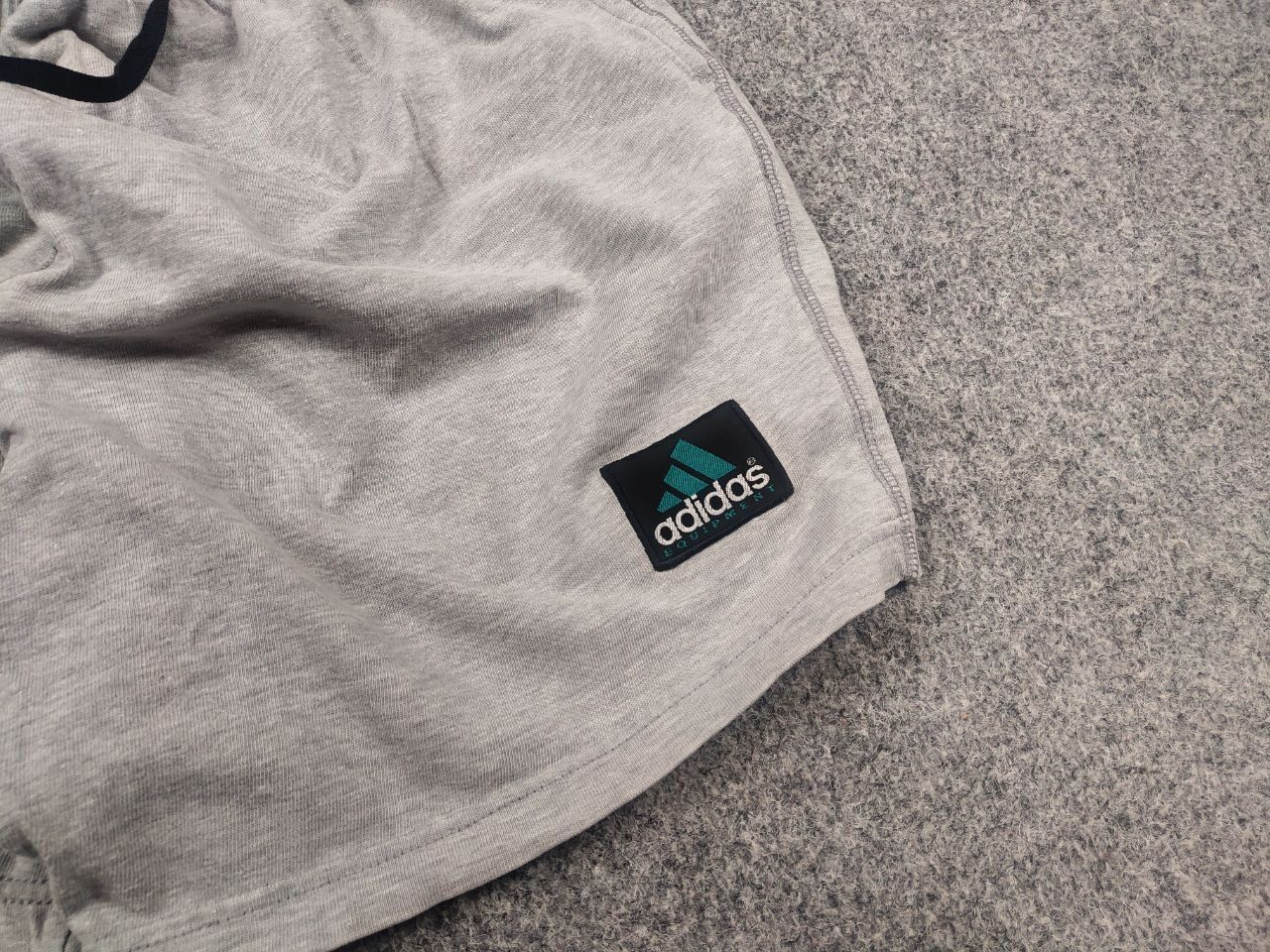 Adidas Vintage 90's Adidas Equipment logo Gray Cotton Shorts Wide Size US 32 / EU 48 - 5 Thumbnail